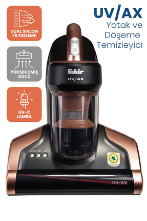 Fakir Uvax UV-C Işınlı Yatak ve Koltuk Temizleyici Toz Torbasız Süpürge