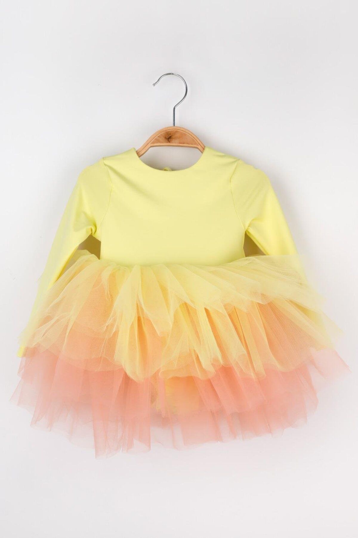 Le Mabelle-Girls' Ballerina Dress with Yellow Tutu Skirt - Miranda 5