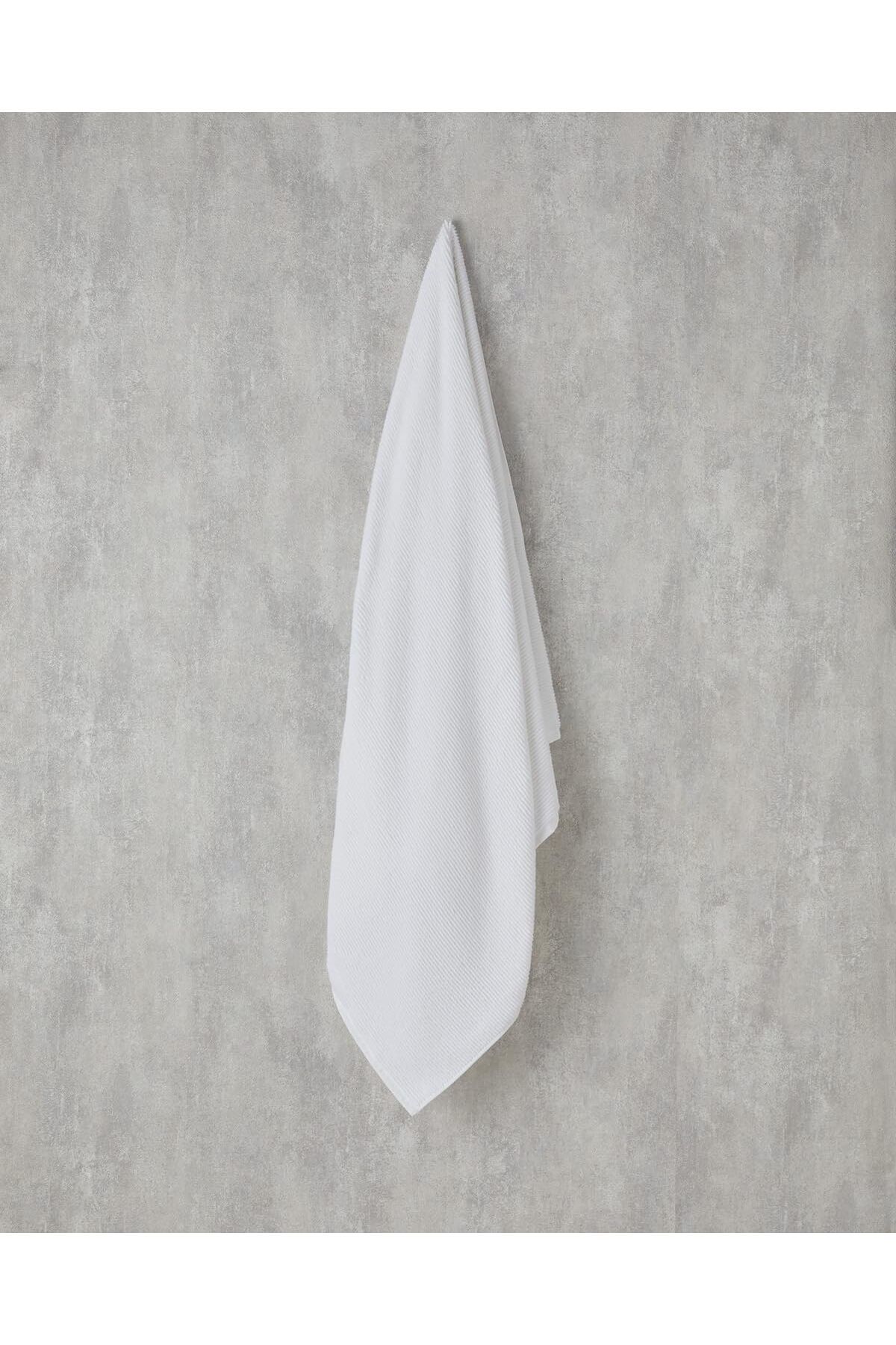 STOREMAX nffashopm Home Rosita Microcotton Pamuklu Banyo Havlusu 90x150 cm Beyaz storestarx 1051353