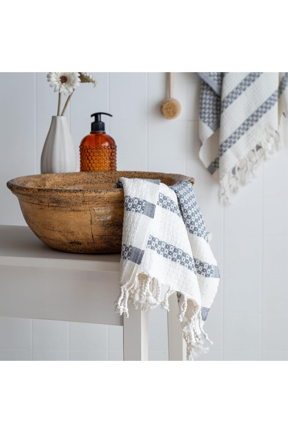 STOREMAX nffashopm 2'li Peştemal Havlu Seti,Peştemal Plaj Havlusu, Hamam, Çocuk Peştamal, (100x47-Peşkir