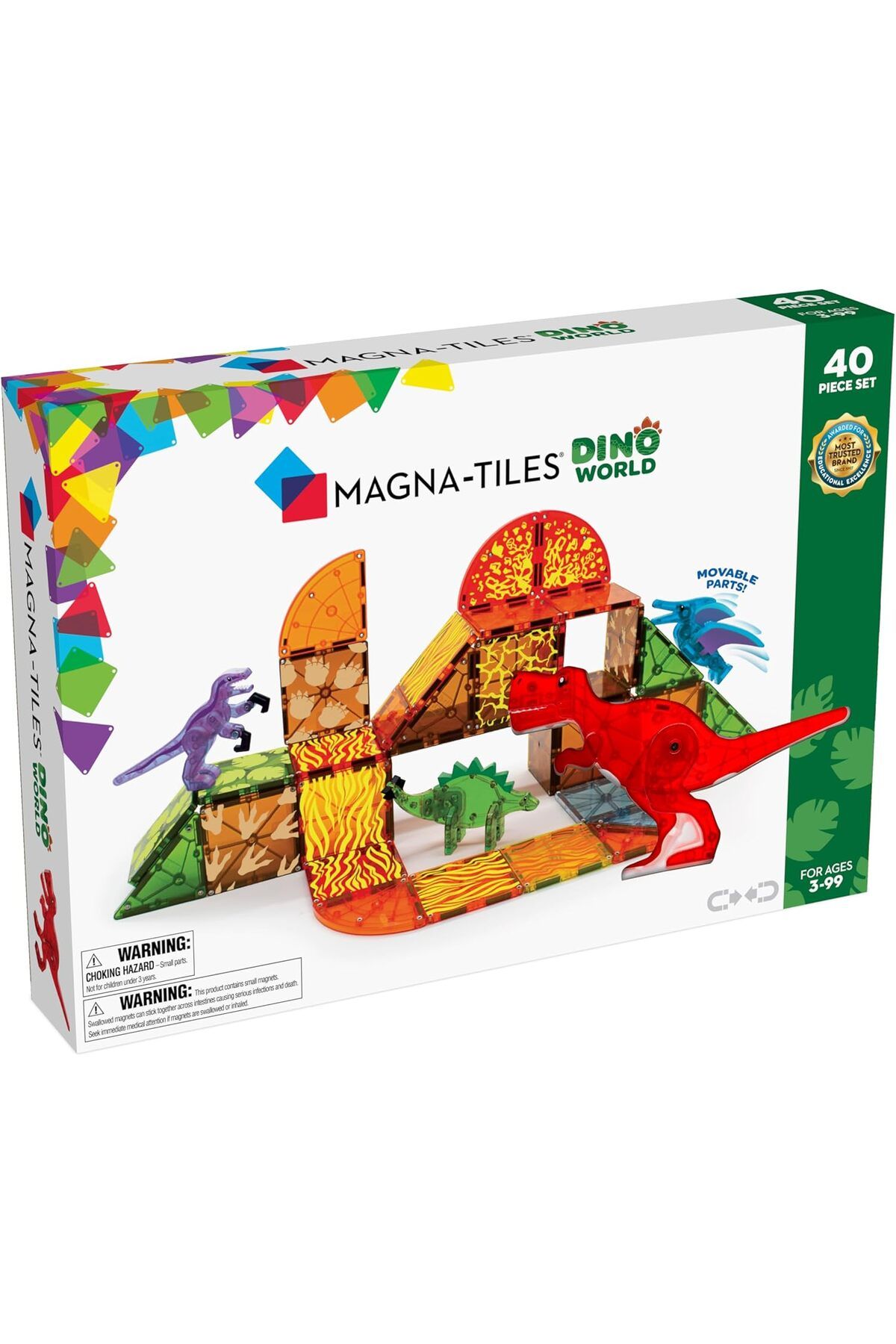 STOREMAX htpshopmx Tiles Dinozor Dünyası Oyuncak, 40 Parça, Standart, Standart str http 1092444