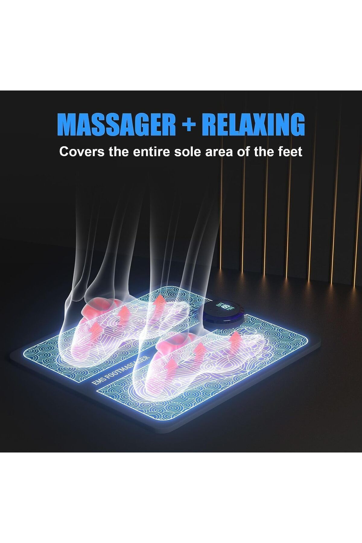AWH-EMS Foot Massager for Pain & Circulation, 8 Modes, 19 Intensity Levels for Relaxation 5