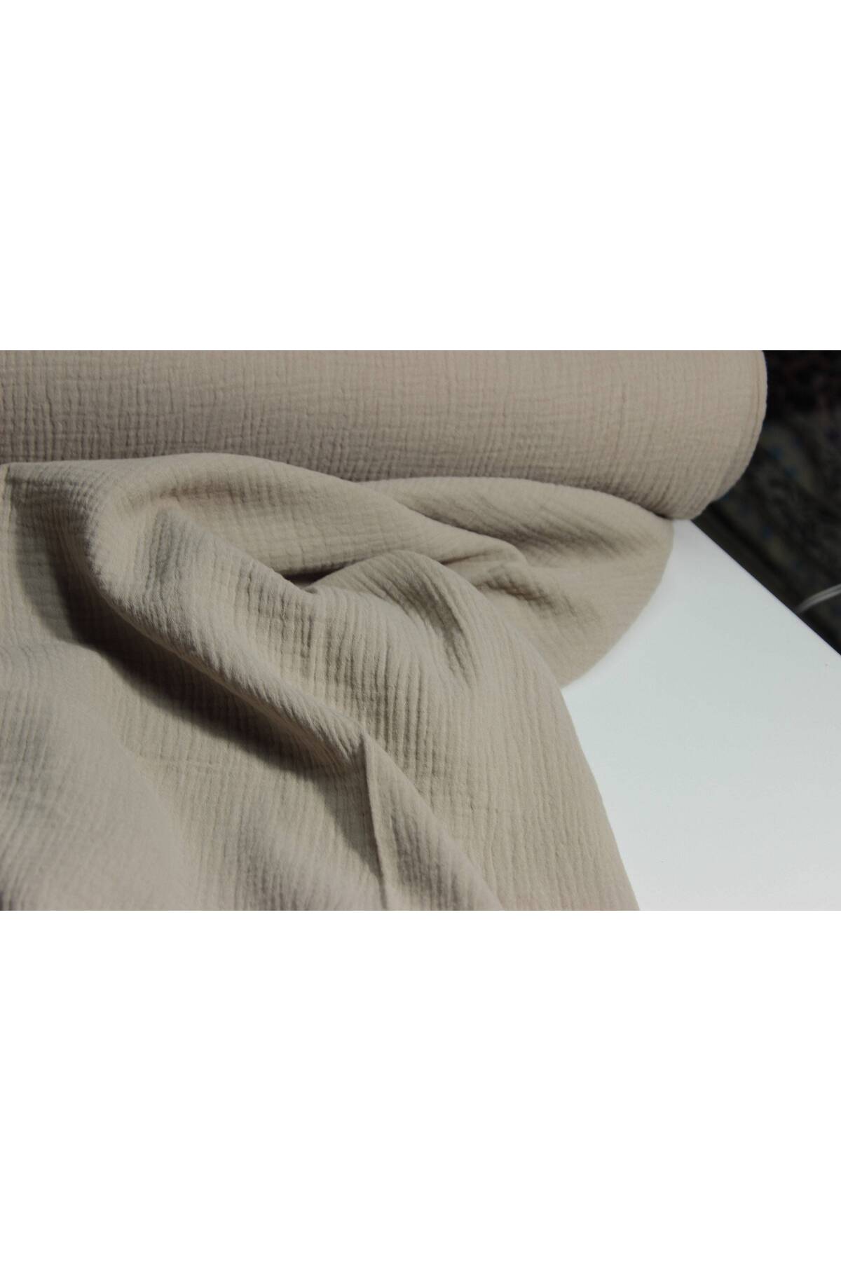 FabricLoom Soft and Lightweight Double Gauze Muslin Fabric - 100% Cotton - Safe for Babies, Perfect for DIY and fotoğrafı 2 (önizleme)
