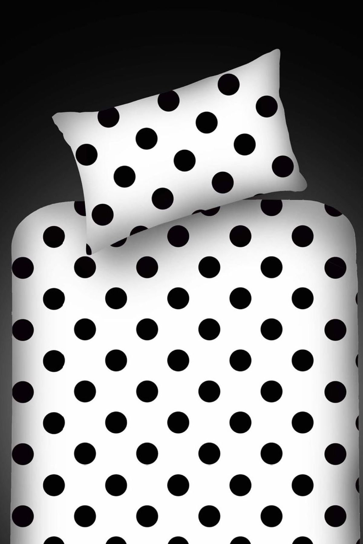 Eponj Home-Single B&W Point Pes Elastic Sheet Set 2