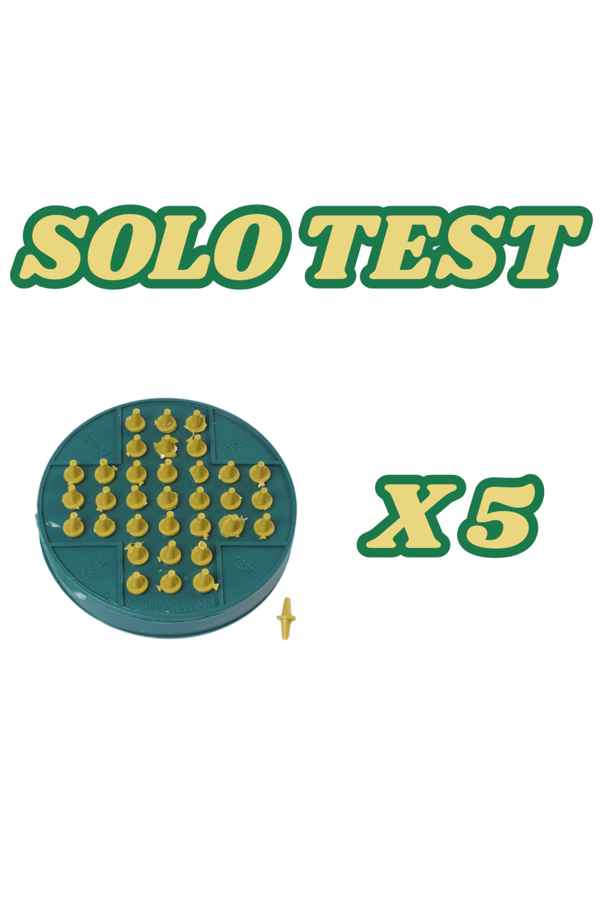TOMBİ-X-Solotest Intelligence Game Nostalgia Game a Quality Bagged Product 5 Pieces 1