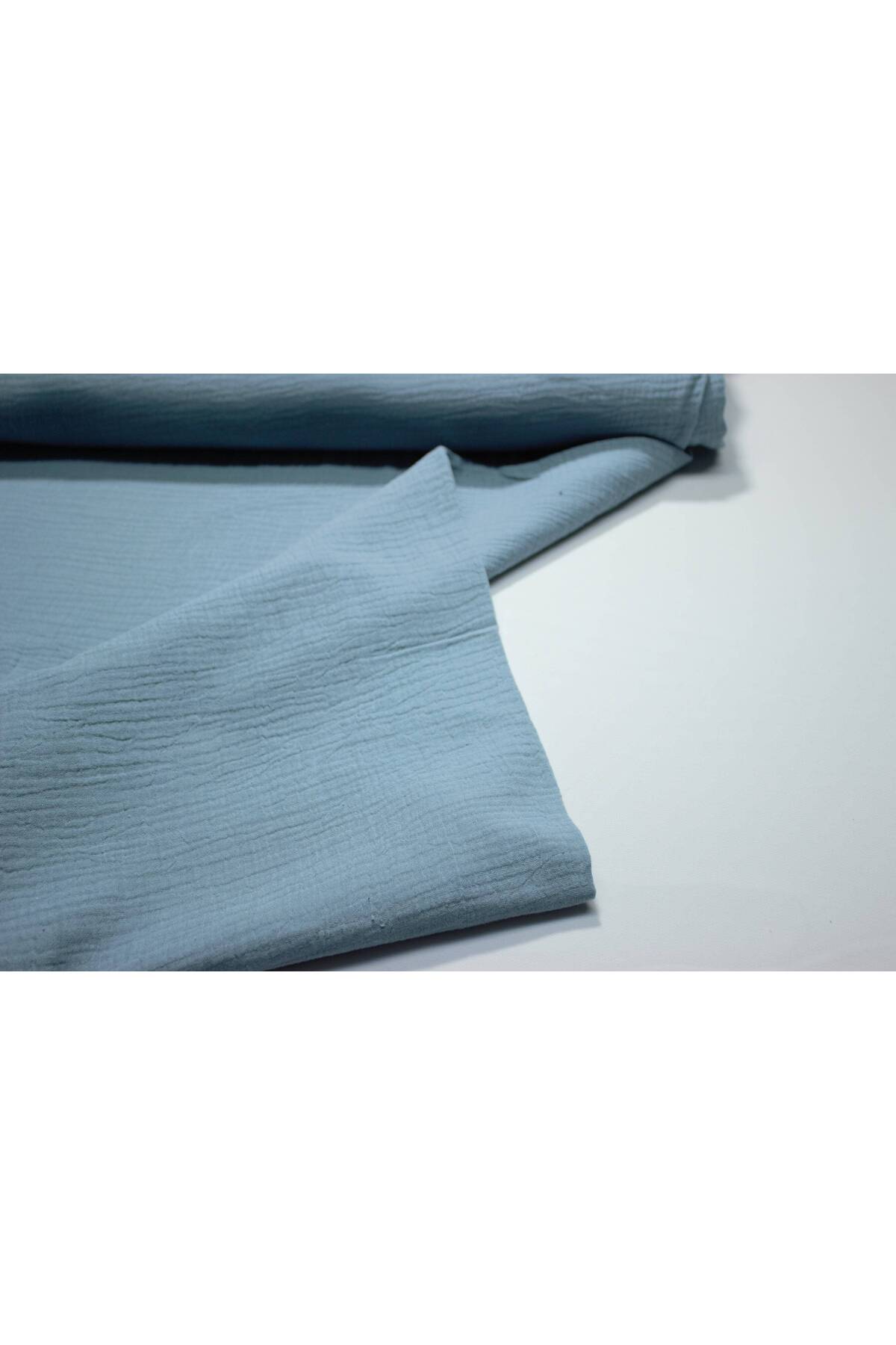 FabricLoom Soft and Lightweight Double Gauze Muslin Fabric - 100% Cotton - Safe for Babies, Perfect for DIY and fotoğrafı 3 (önizleme)