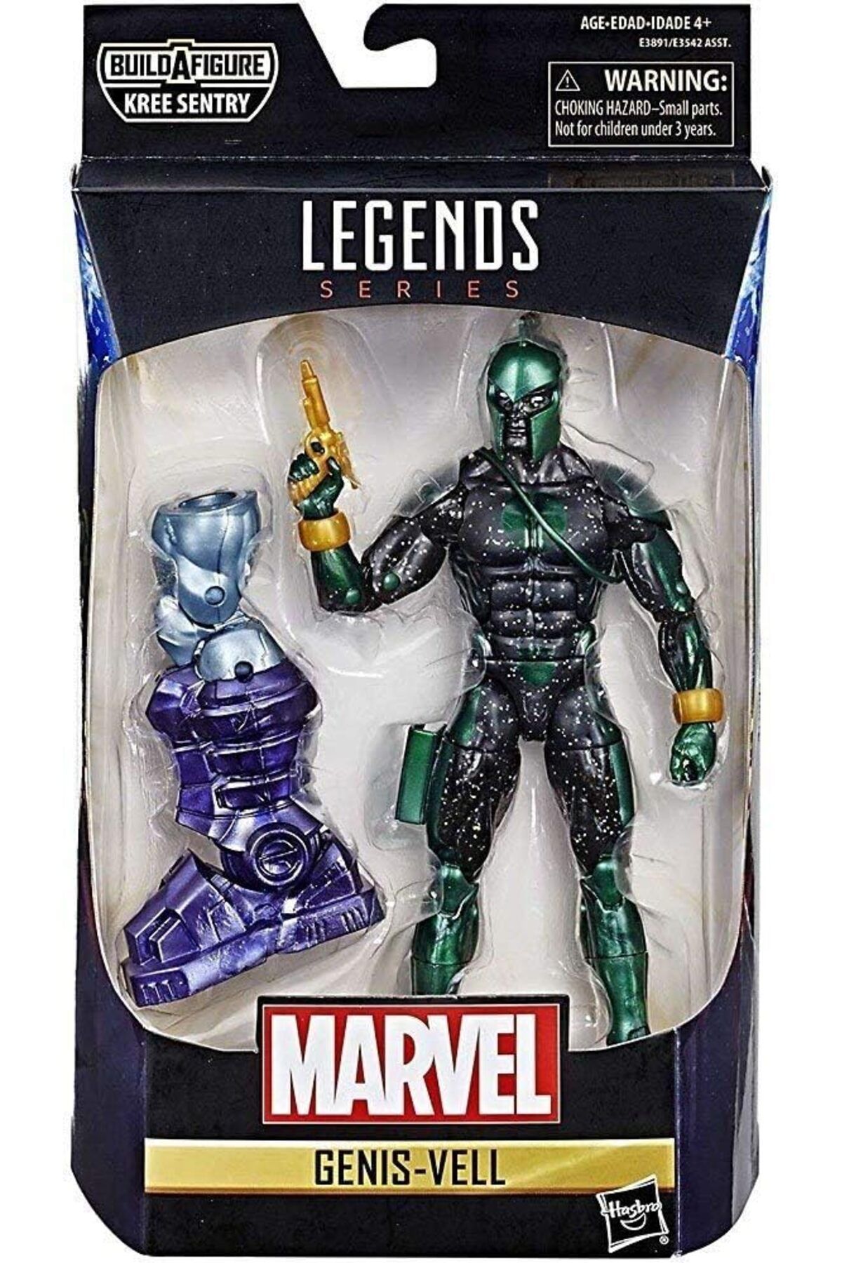 STOREMAX htpshopmx Marvel Legends Series Captain Marvel Genis-Vell (Kree Sentry BAF) Aksiyon Figürü str http