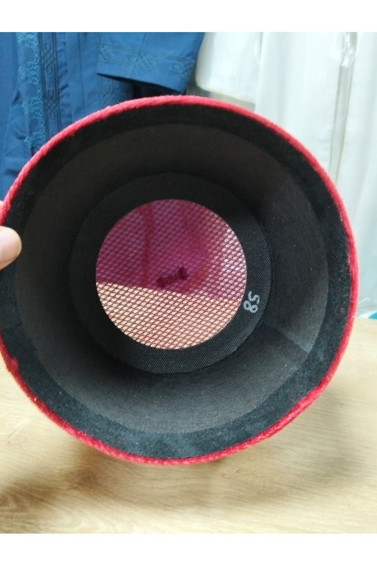 şahinbak-Claret Red Sariq - Mesh Sariq, Imam Sariq, Skullcap, Fes, Cübbe S222 7