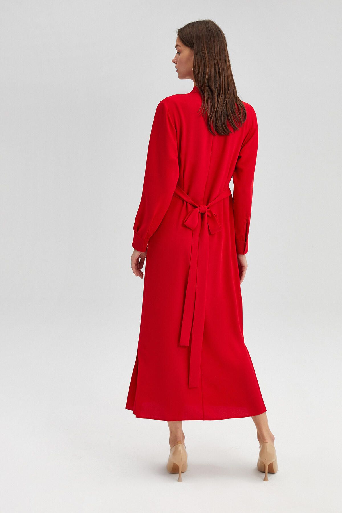 Touché Privé-Crop-Kleid mit Taillengürtel 3