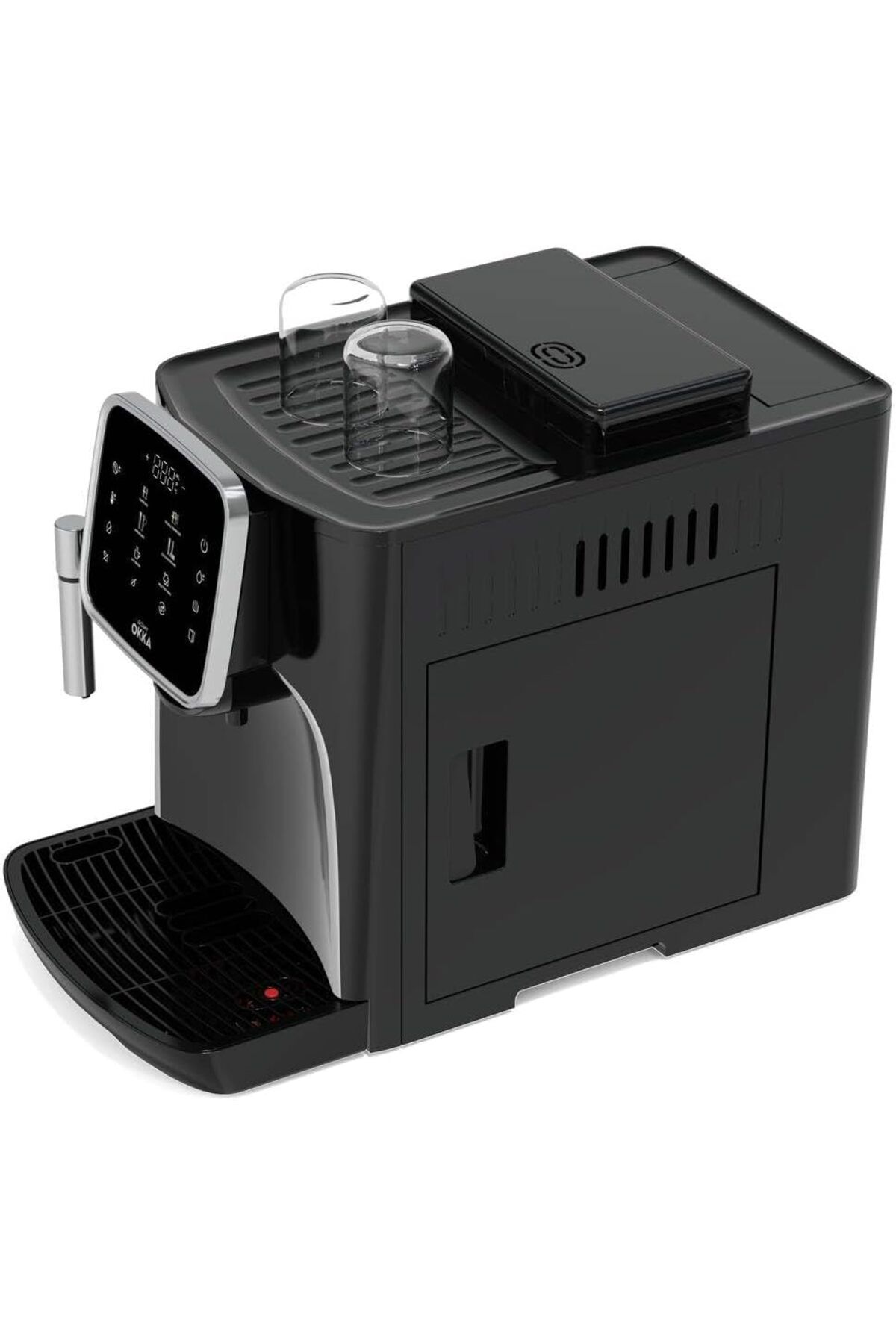 Arzum-Okka Espresso Pro fully Automatic Espresso Machine,1.8L ,Built In Grinder, Chrome,OK0030-05 8