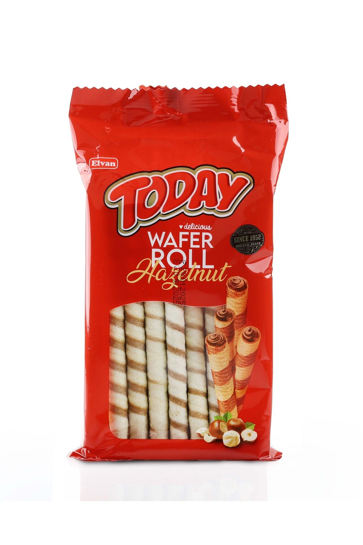 Elvan Today Wafer Roll Fındıklı 196 Gr. (1 Paket)