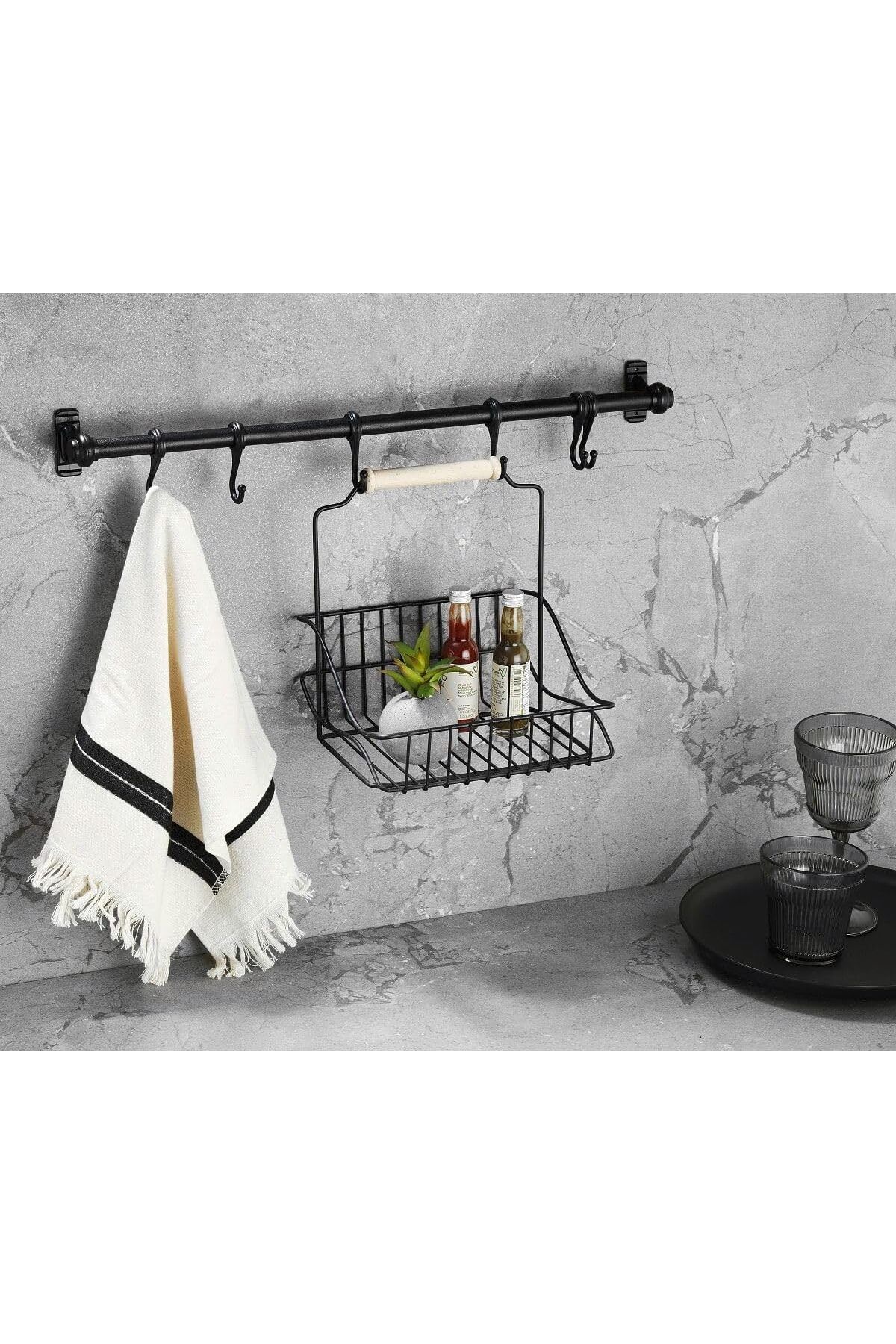 STOREMAX Haus Gerate Ferforje Metal Sepet Askı Ve Kanca 1051353