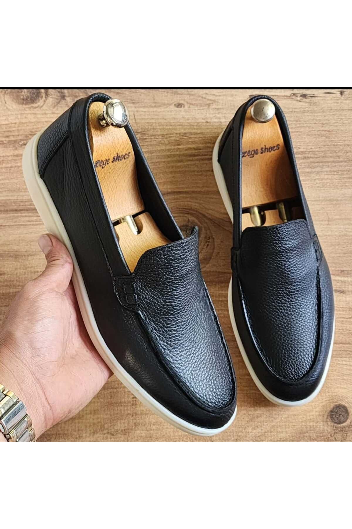 Zegeshoes Pantofi De Vară Pentru Bărbați, Din Piele Naturală, În Interior Și În Exterior, Pantofi De Vară, Nu Transpiră Mirosuri Garantate Masculin -