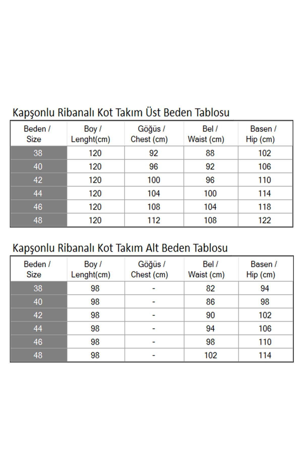 Modamihram-Set de blugi cu glugă albastru deschis - cu nervuri 19244 5