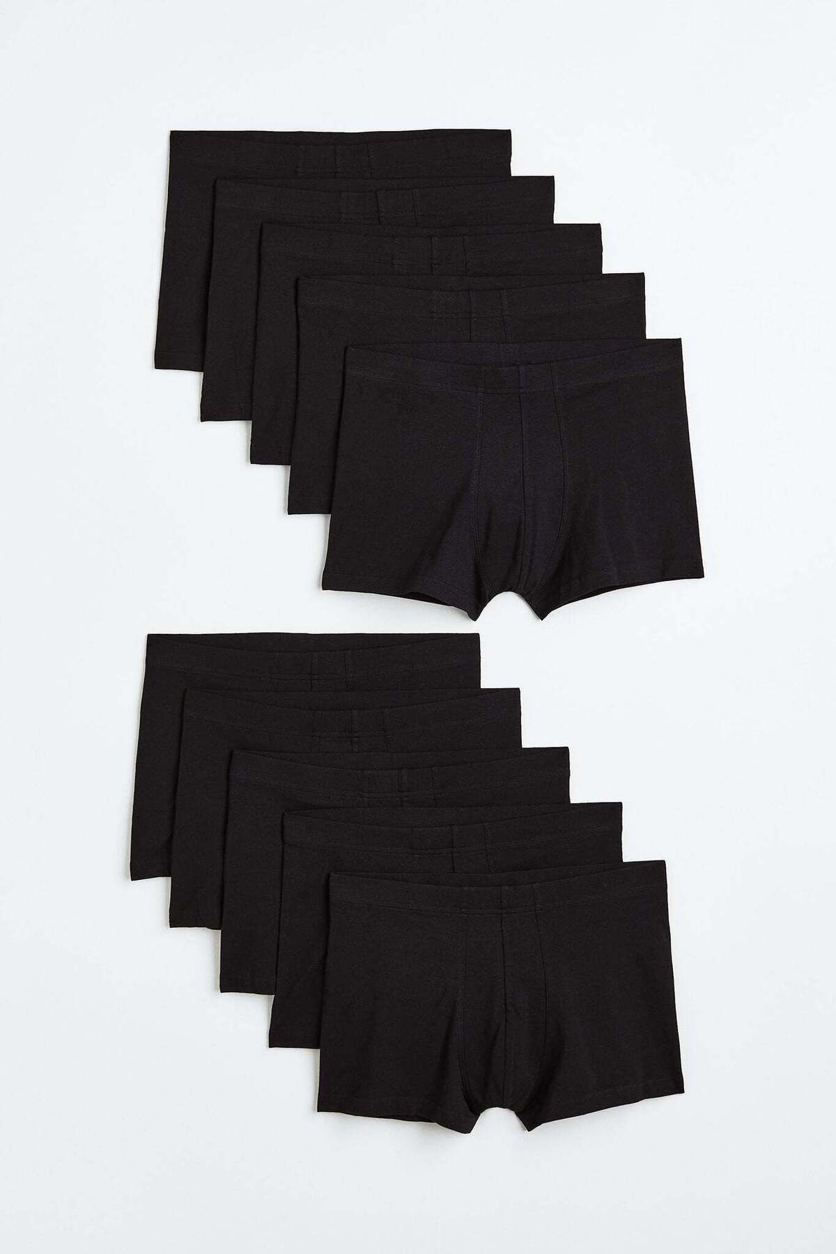 H&M-10-pack short cotton trunks 1