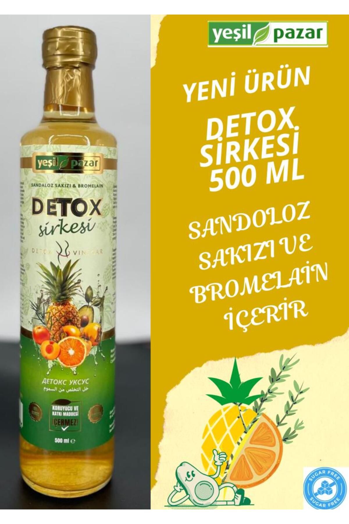 Yeşil Pazar Detoks Sirkesi 500 ML