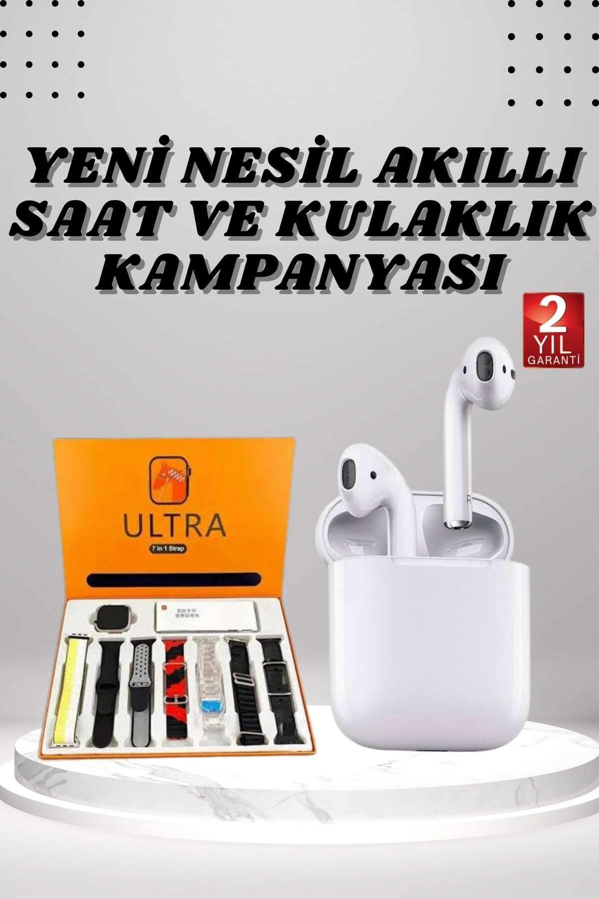 nerede bulurum 7 Kordonlu Akıllı Saat Ve 2.Nesil Kulaklık Yüksek Ses Kaliteli Uzun Pil Ömrü