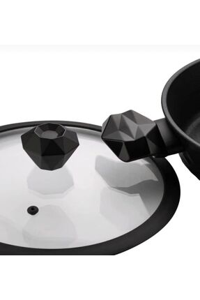 arcaK2 Diamond 26 cm silikon kenarlı cam kapağı ve elmas tepe ile beraber