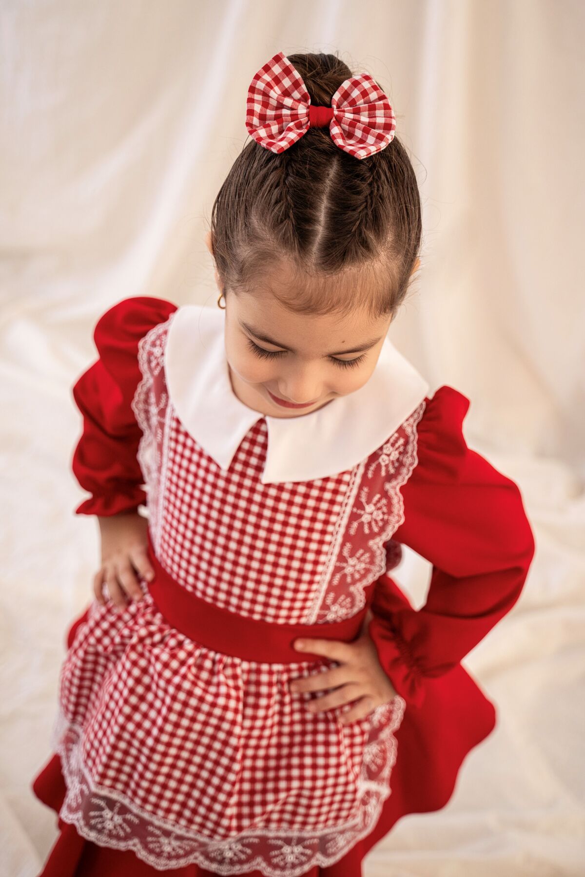 Kırmızı Başlıklı Kız Elbise Set - 5