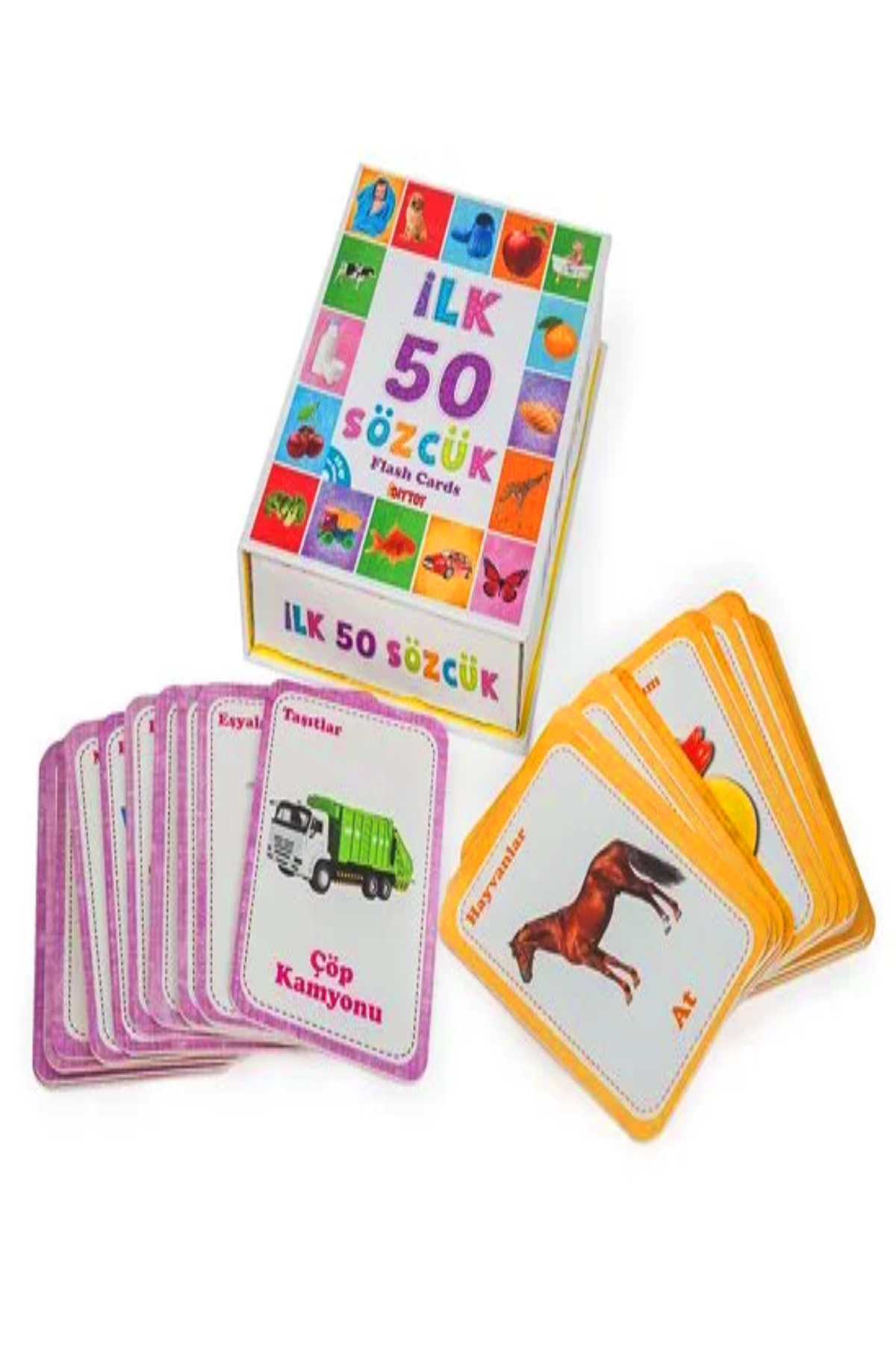 a v d a Diytoy Ilk 50 Sözcük Bebeğimin Ilk Zeka Kartları Flash Cards fotoğrafı 2 (önizleme)