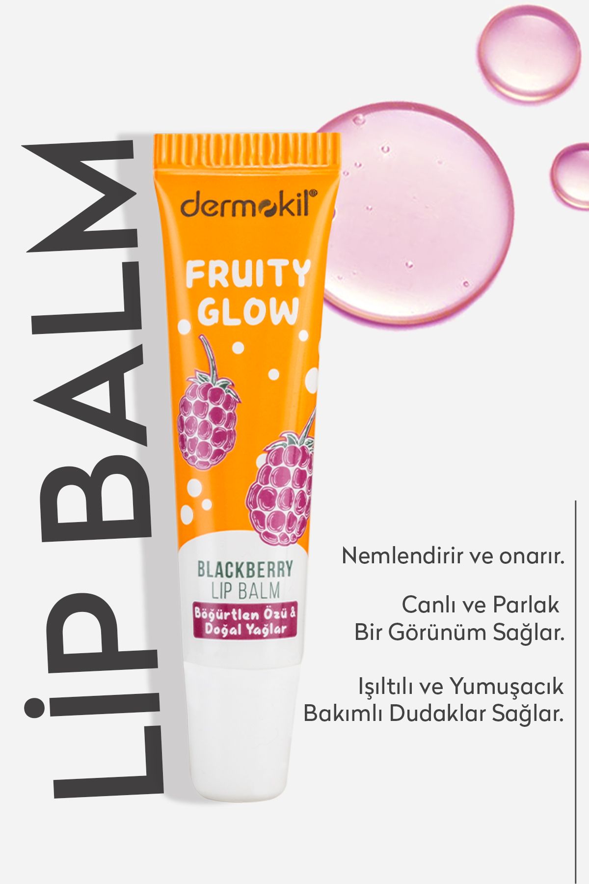 Böğürtlen Özü Ve Doğal Yağlar Lip Balm 15 ml - 4