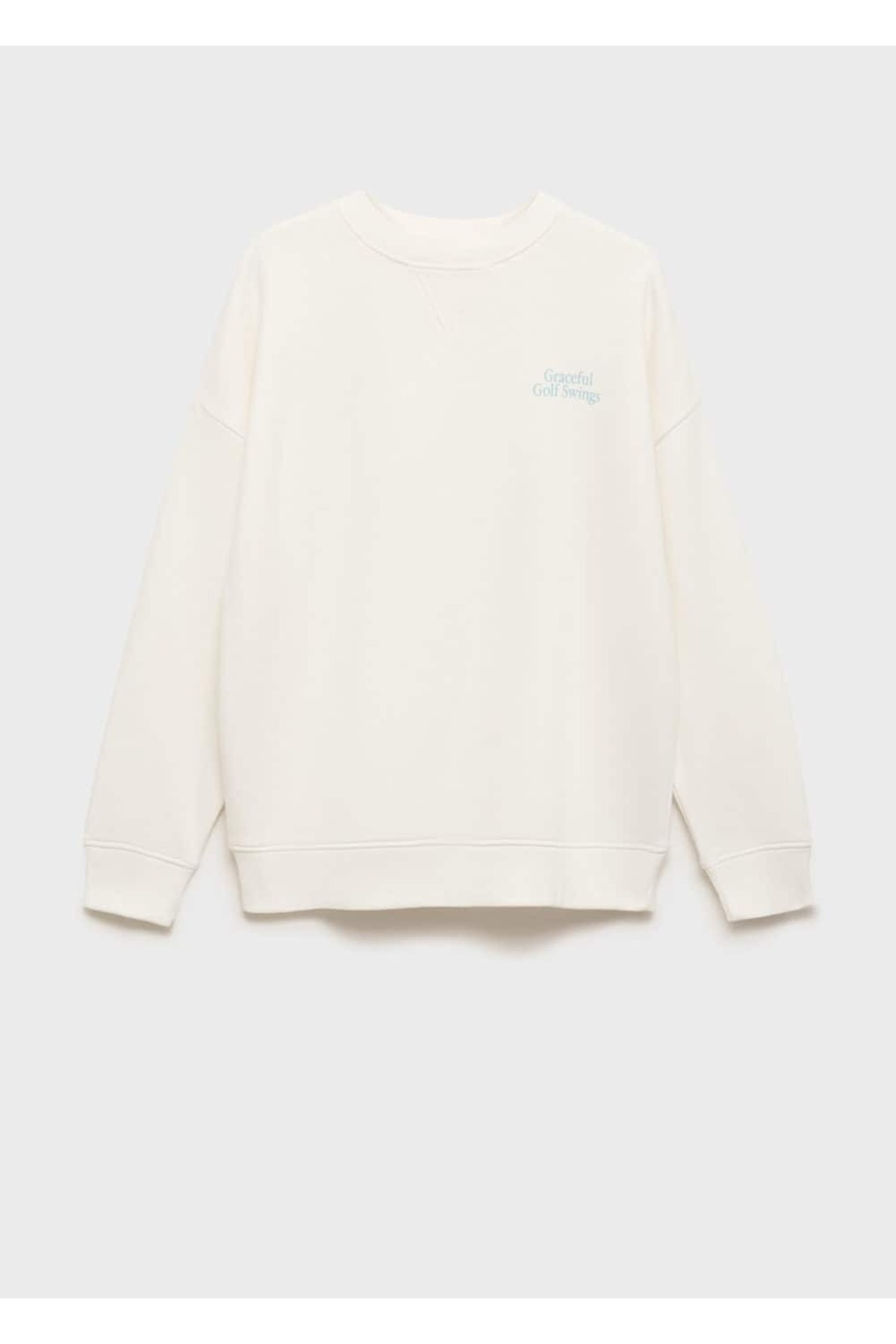 MANGO Teen  Mesajlı pamuklu sweatshirt - Görsel 3