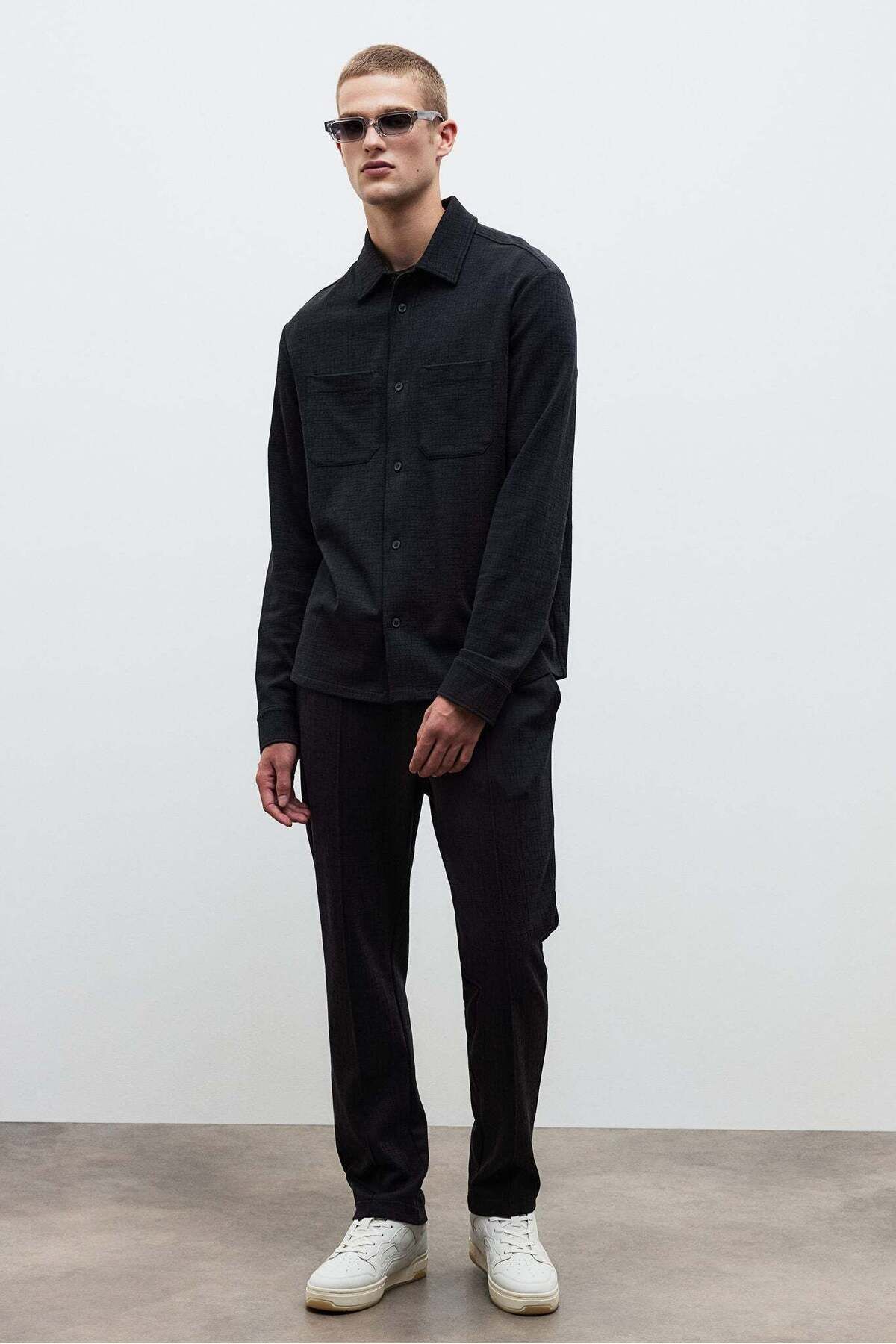H&M-Regular Fit Structured overshirt 2