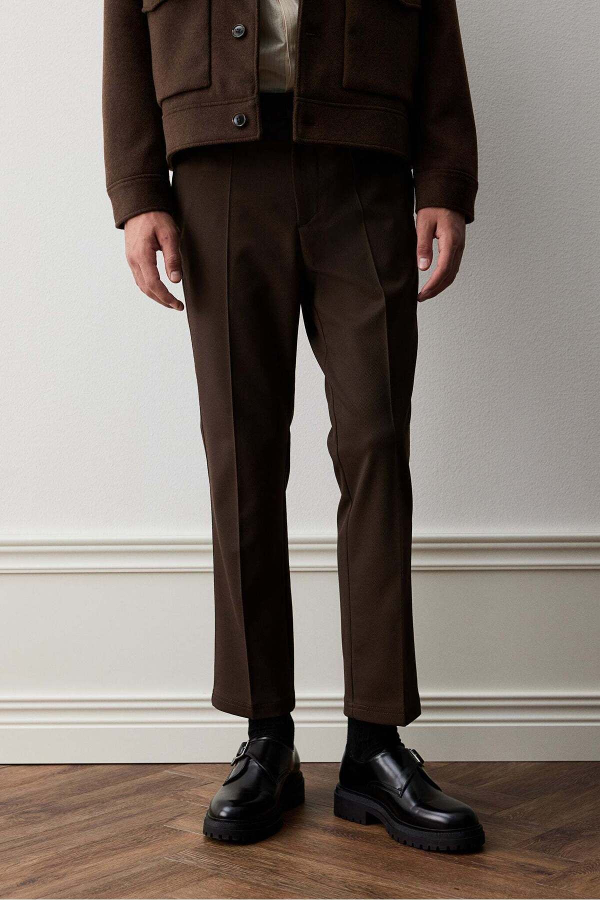 H&M-Regular Fit Cropped trousers 1