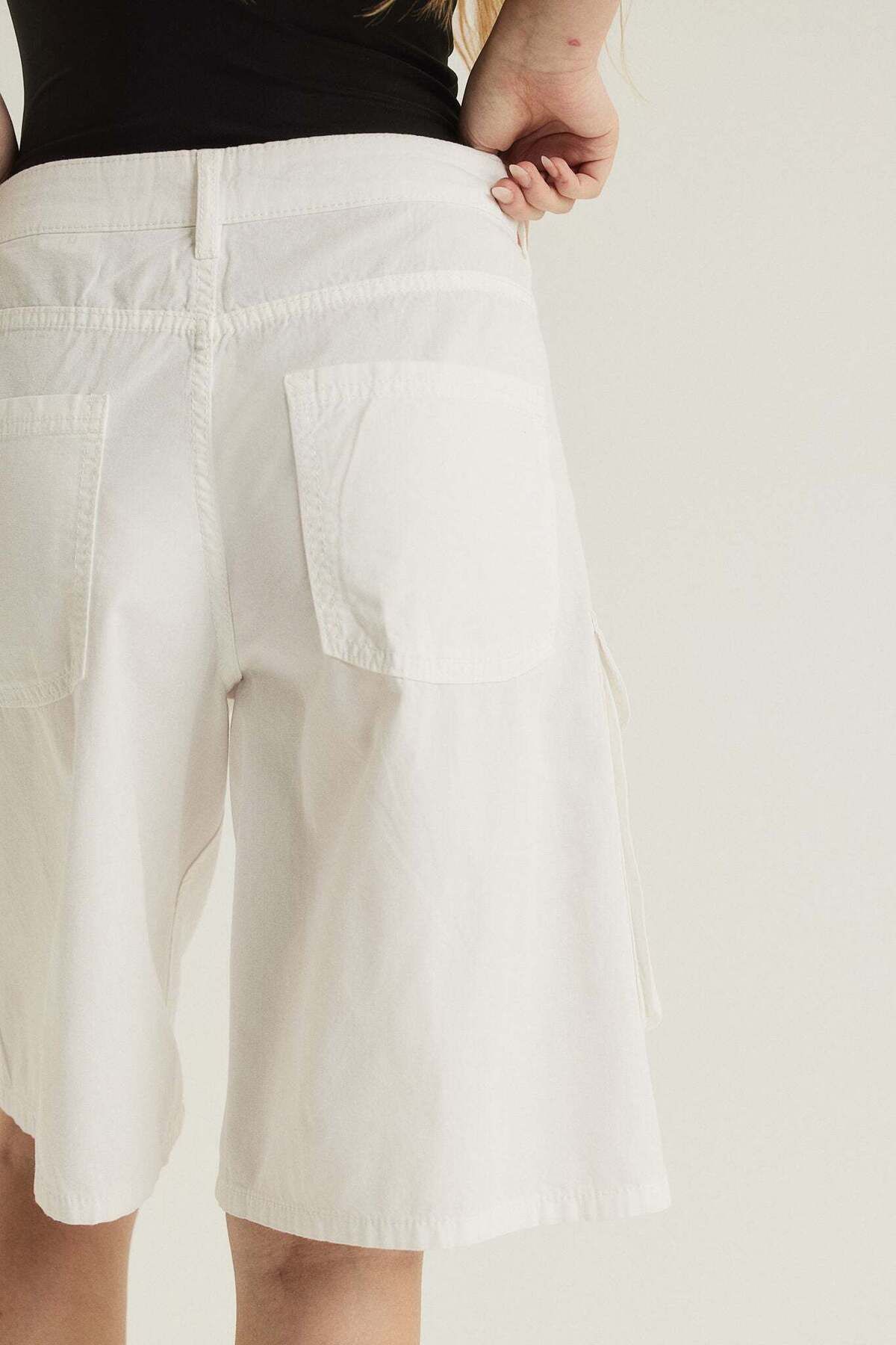 H&M-Canvas cargo shorts 4