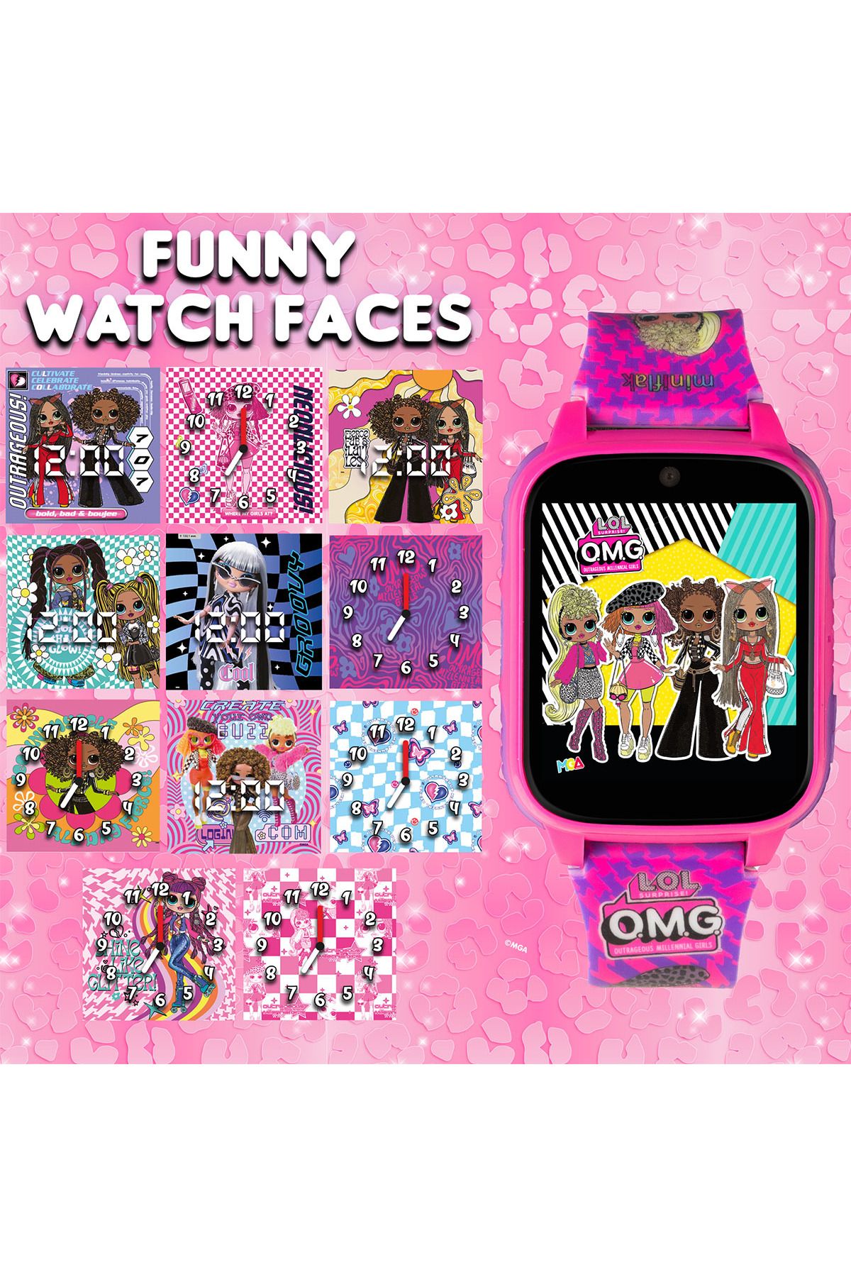 L.O.L. SURPRISE-Miniflak L.O.L Surprise! Lol012Omg Yellow Camera Bluetooth 26 Game Children's Watch (No Tracking Feature) 2