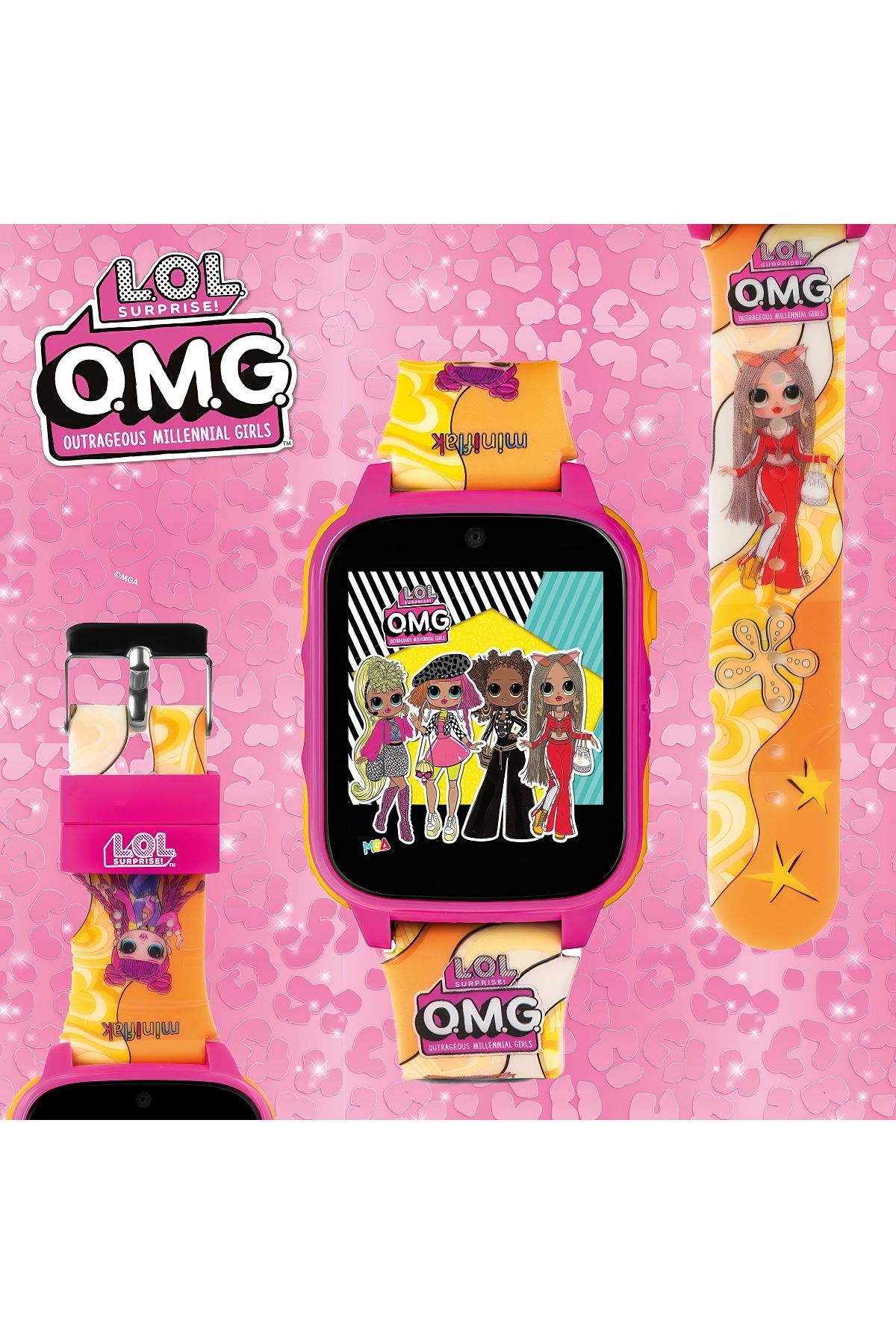 L.O.L. SURPRISE-Yellow Camera Bluetooth Ol Surprise! Children's Watch Without the Feature of Tracking with Clock 26 Games 4