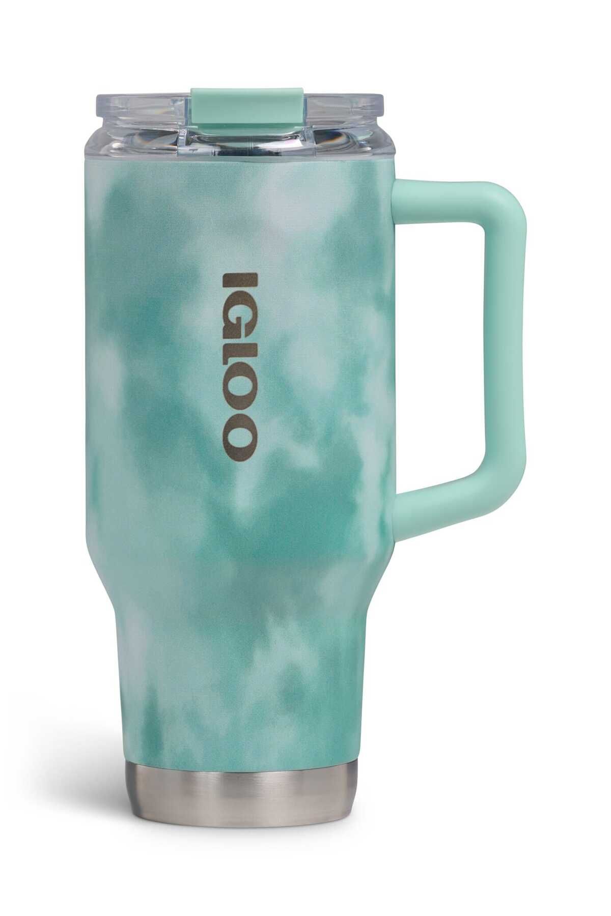 IGLOO-- 32 Oz Flip ‘n’ Sip Travel Mug - Seafoam 1