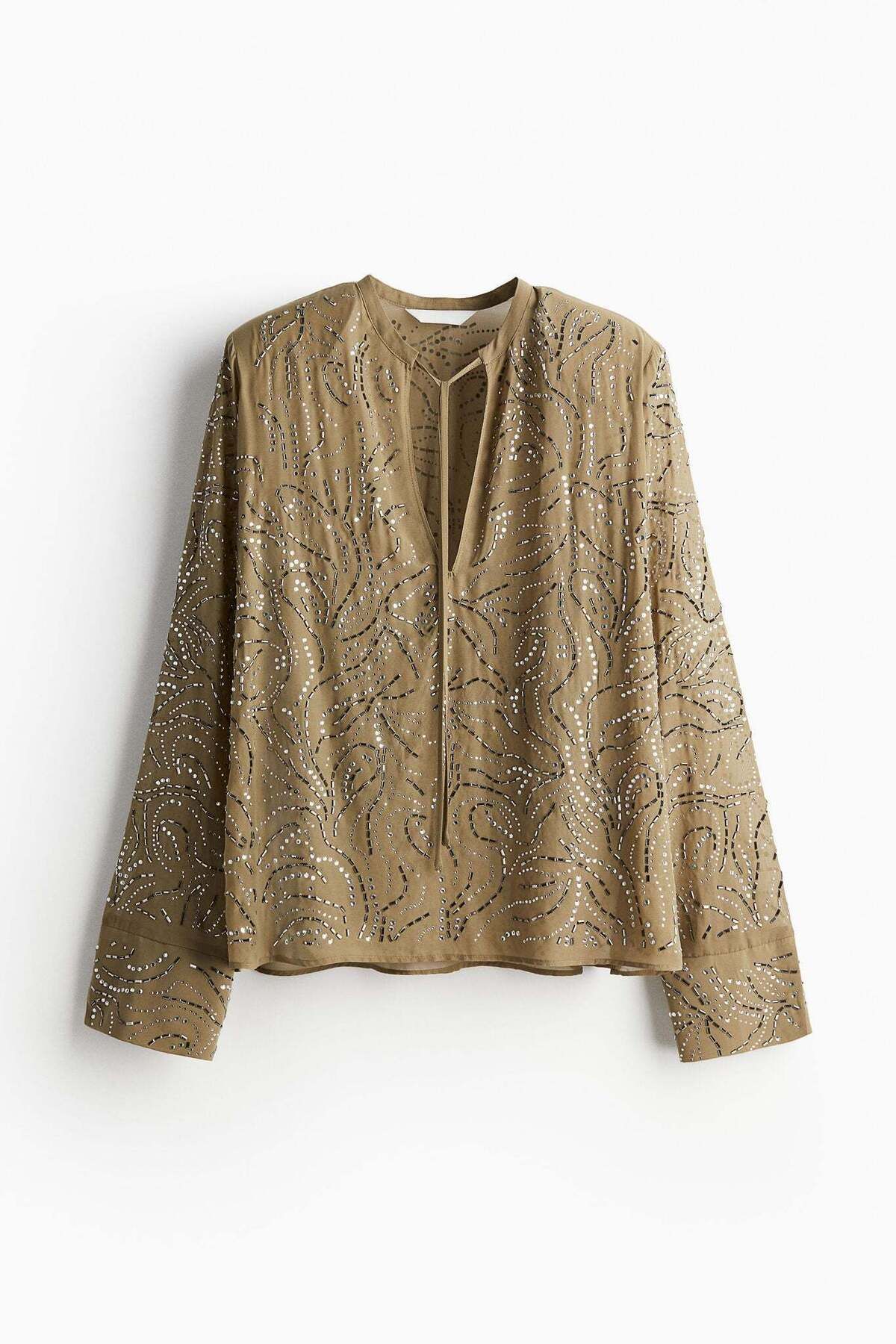 H&M-Rhinestone-embellished blouse 6