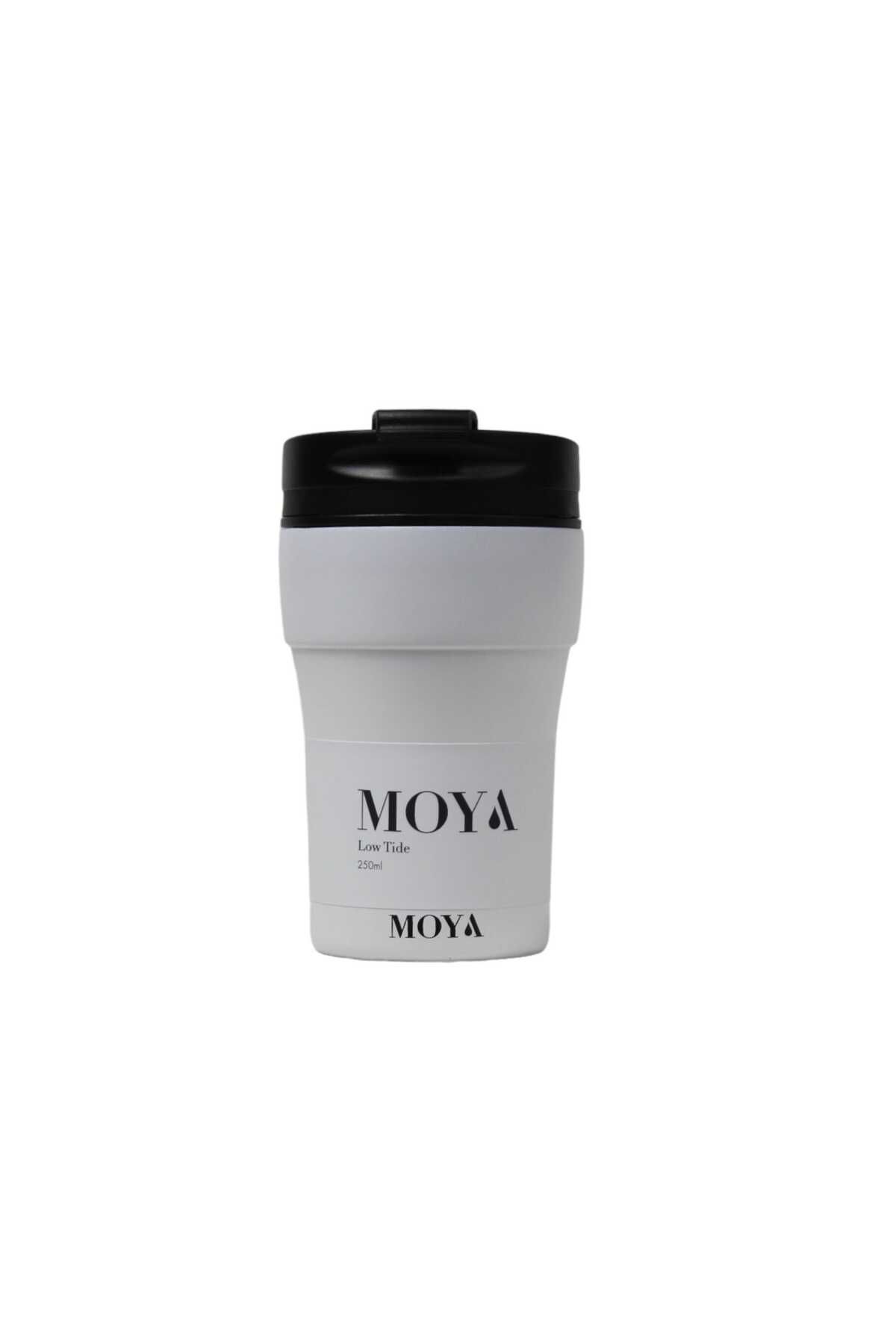 Moya-"Low Tide" 250ml Travel Coffee Mug Black/White 4