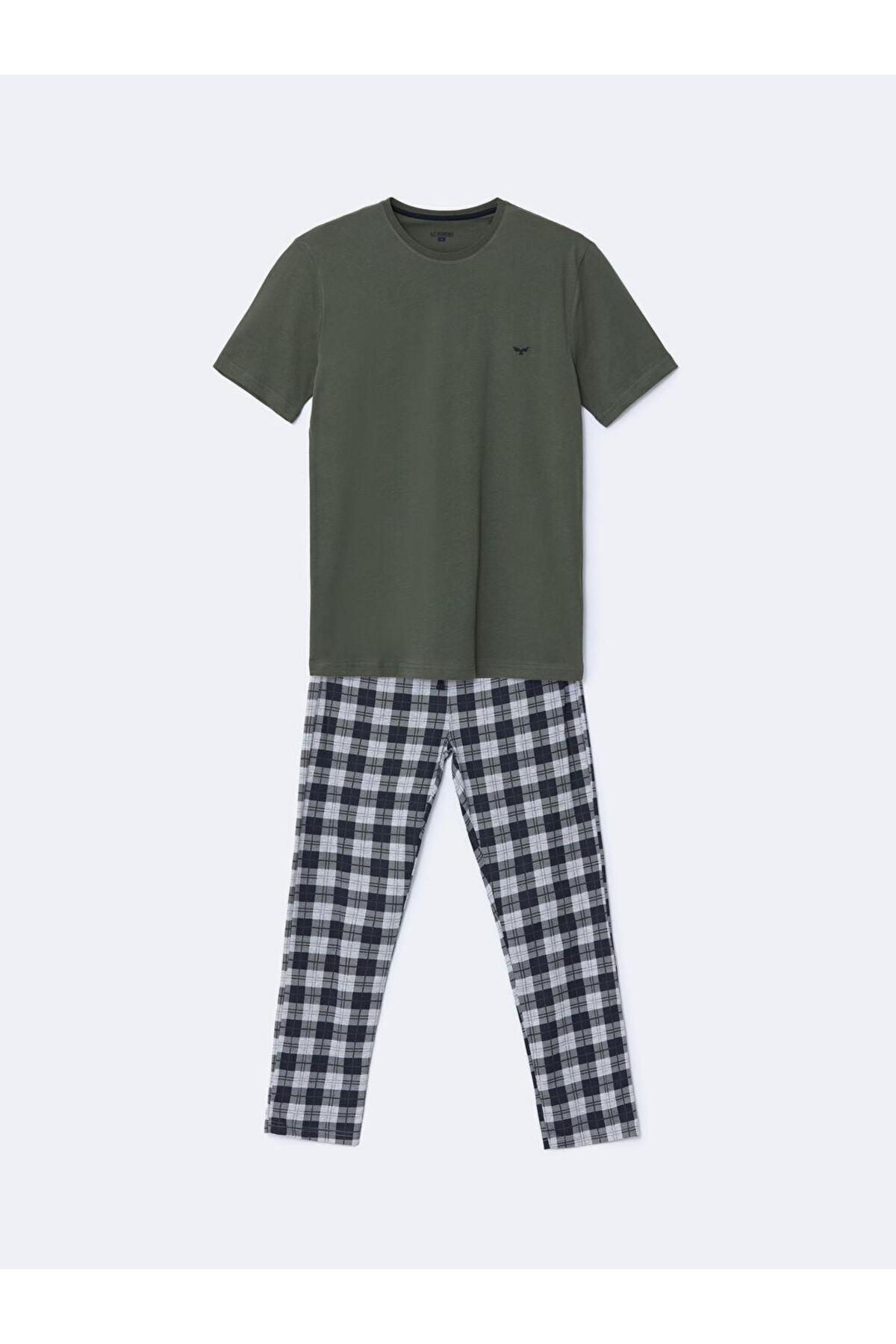 LC Waikiki-Σετ ανδρικών πιτζάμες Standard Mold 1