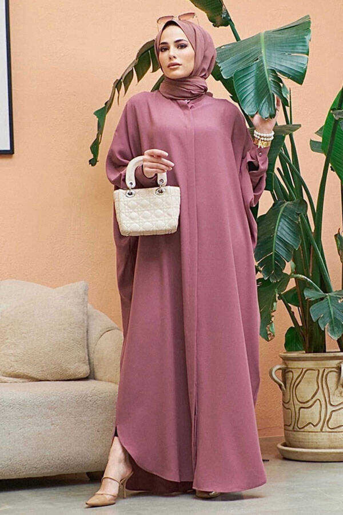 Neways 6571-crepe Abaya Trandafir Uscat Femeie - Standard