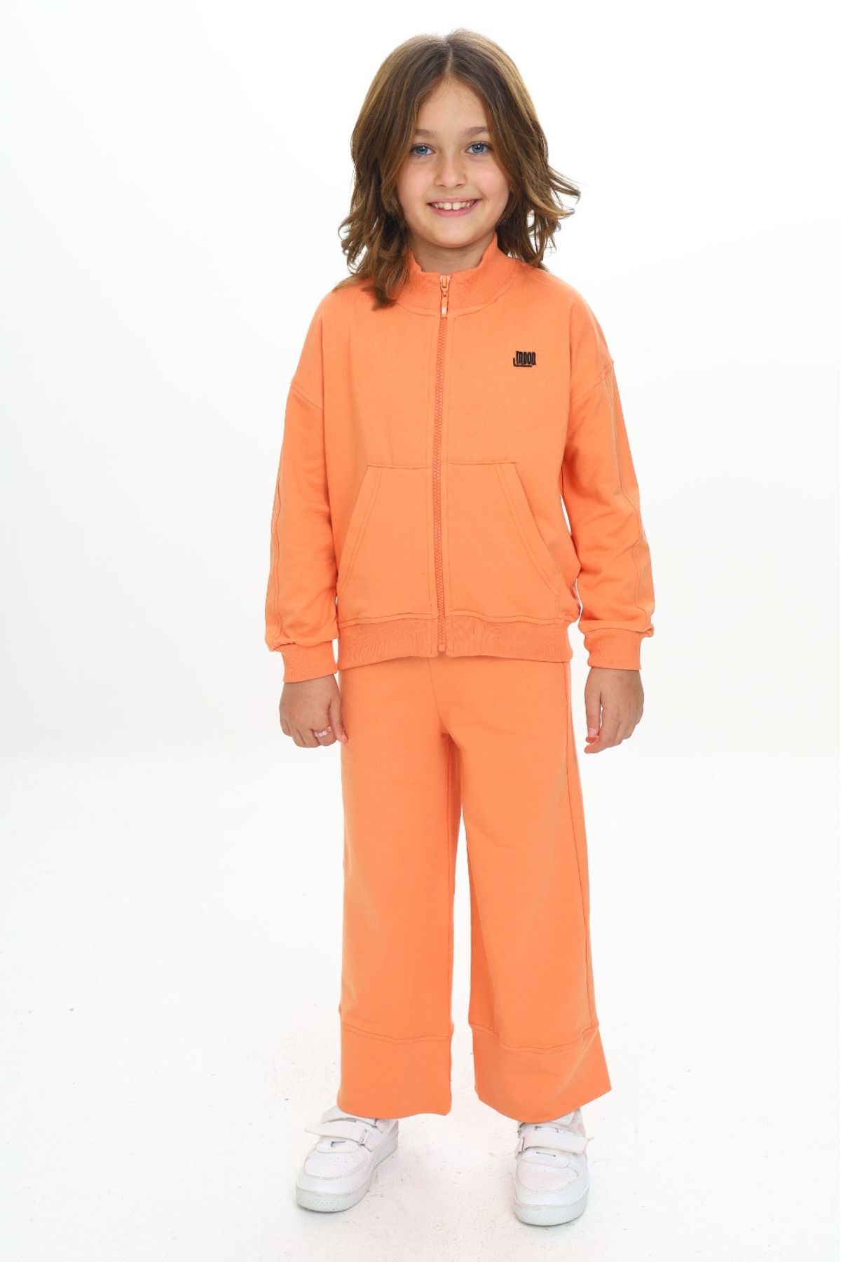 Toontoy-Girl's Mood Embroidered Tracksuit Set 1