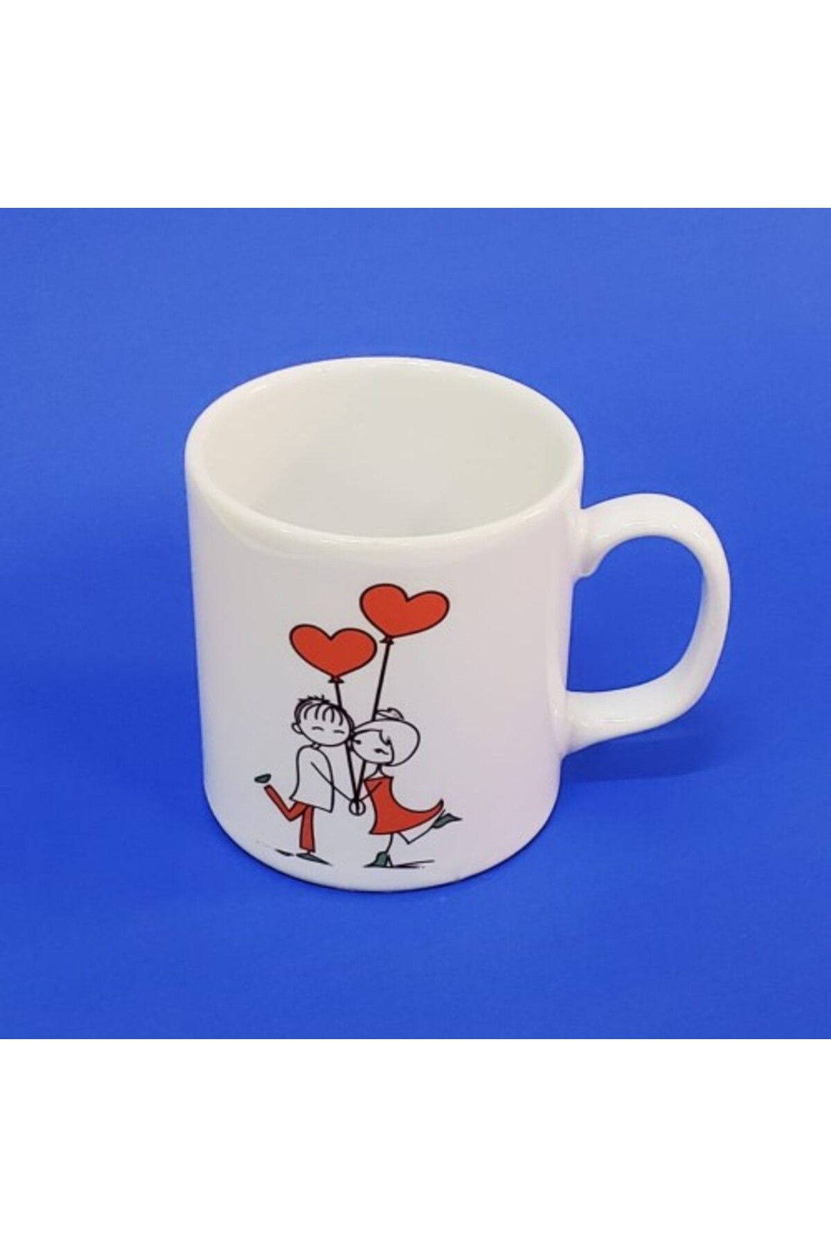 Mu Art Ahşap Mutlu Çift Temalı Kupa Bardak