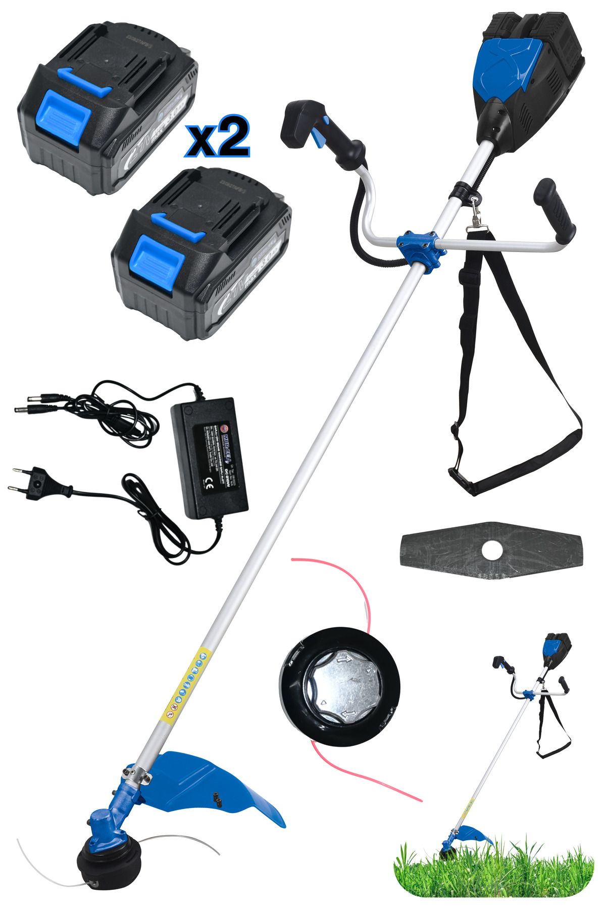 Mur-Cell Şarjlı Çim Biçme Makinesi Mur-7032 21v 4 Amper
