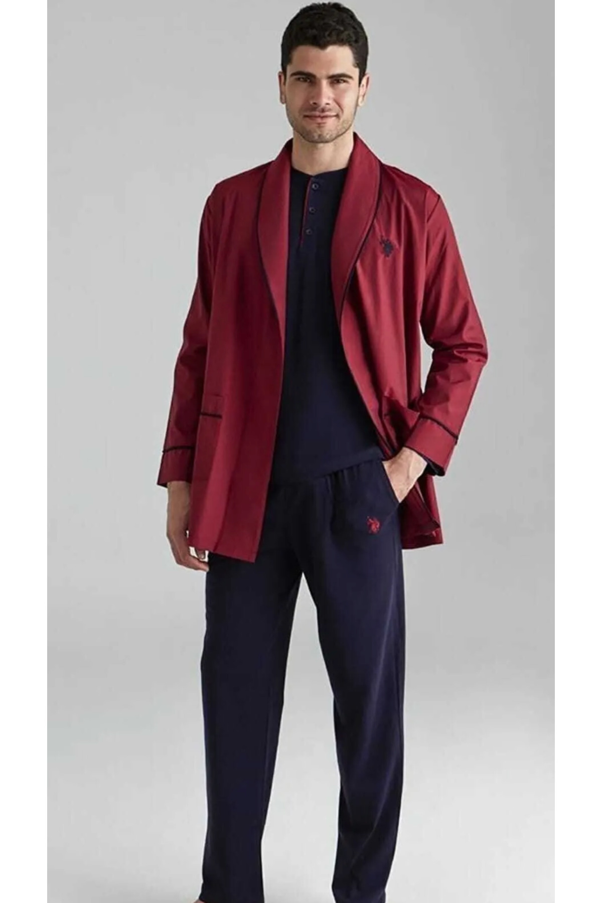 یو اس پولو ست ۵ تکه مردانه دارای مجوز، USPA، (بلند، کوتاه، روب)