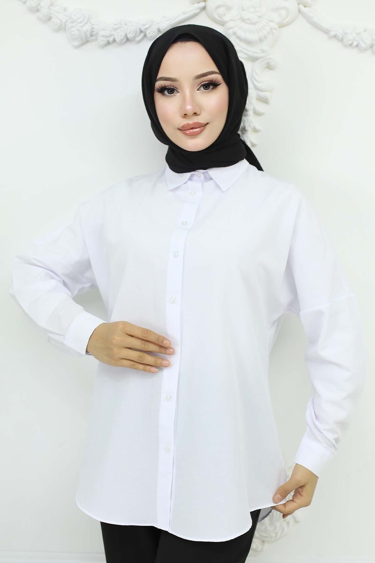 benguen-White Hijab Shirt 3900 4