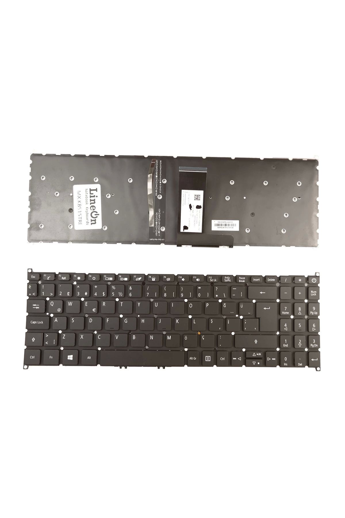 LineOn Acer Travelmate P215-53 Notebook Klavye Işıklı