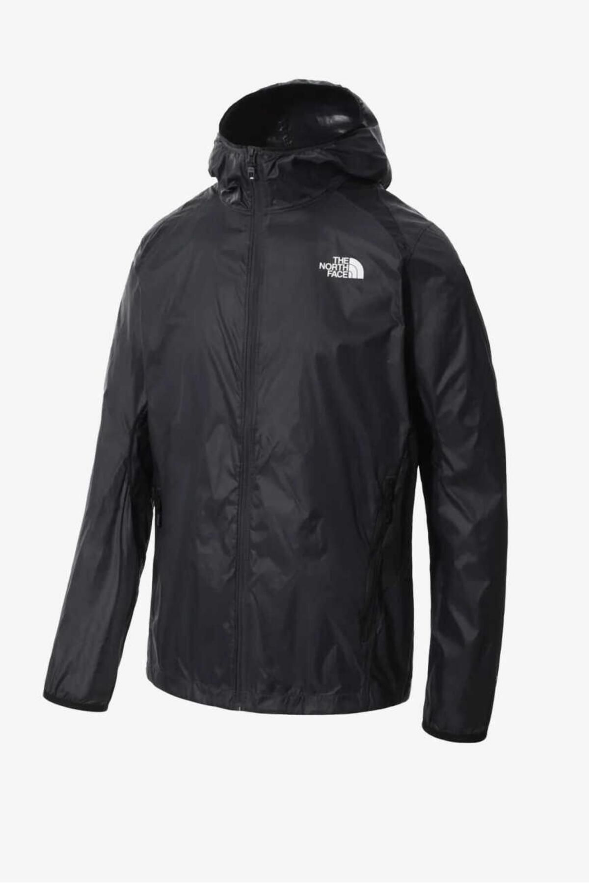 بارانی و بادگیر ورزشی مشکی مردانه بادهای در فضای باز کامل ZIP NF0A7SAMN81 The North Face