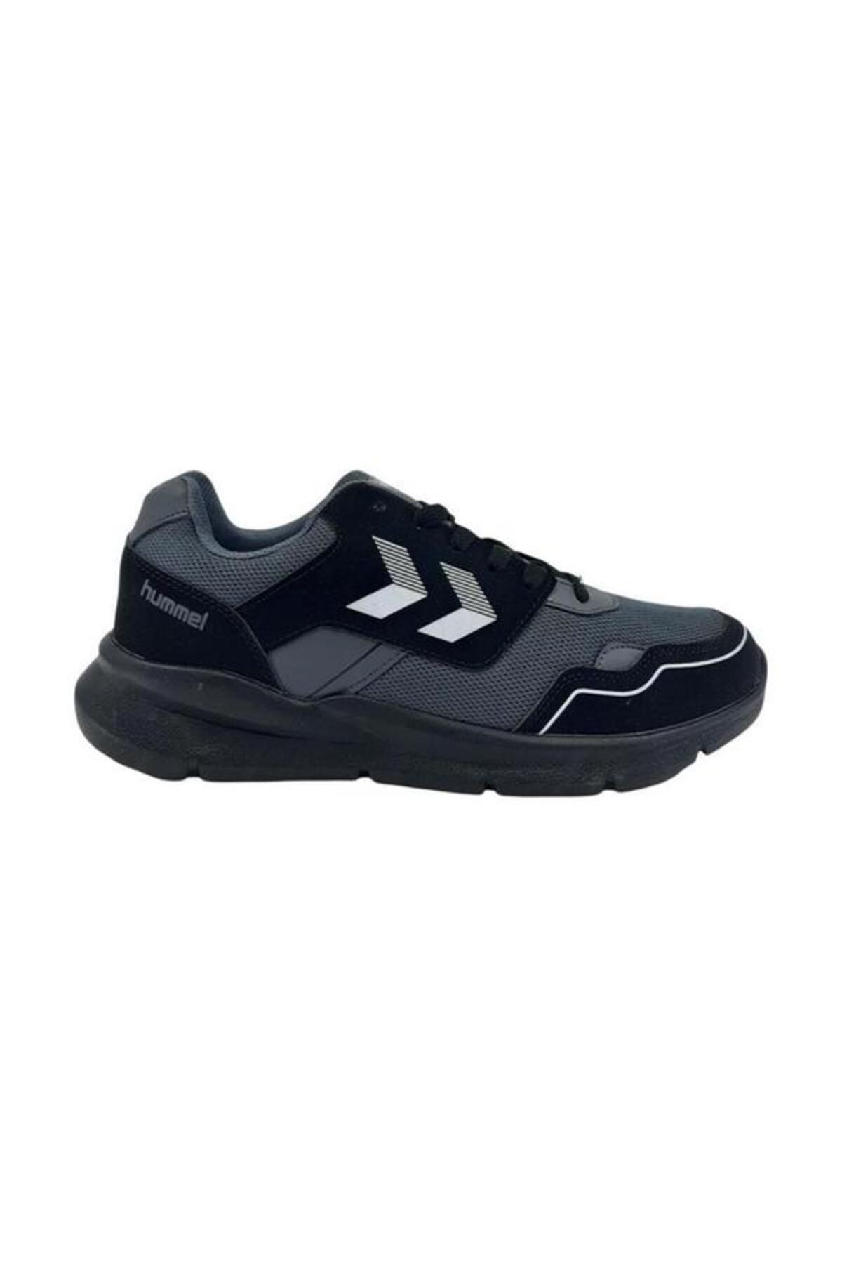 hummel-Pantofi de alergare unisex din piele întoarsă neagră Orka 3