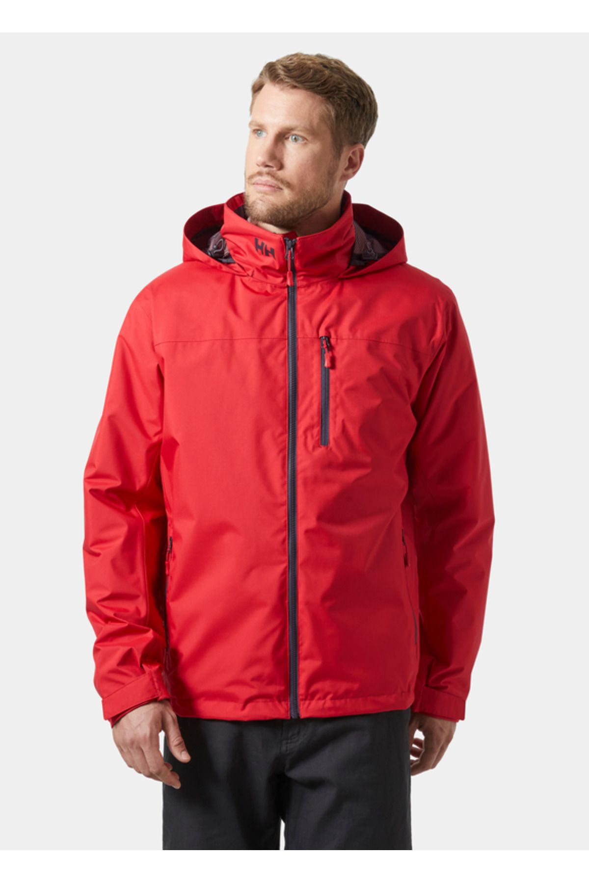 Helly Hansen-Crew Hooded Midlayer 2 Men's Red Hooded Coat 3