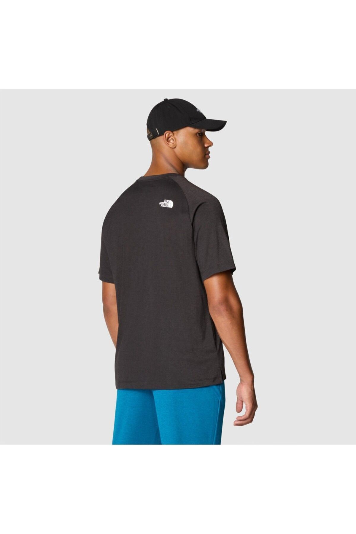 تی شرت مشکی مردانه بنیاد گرد یقه دور t shirt The North Face