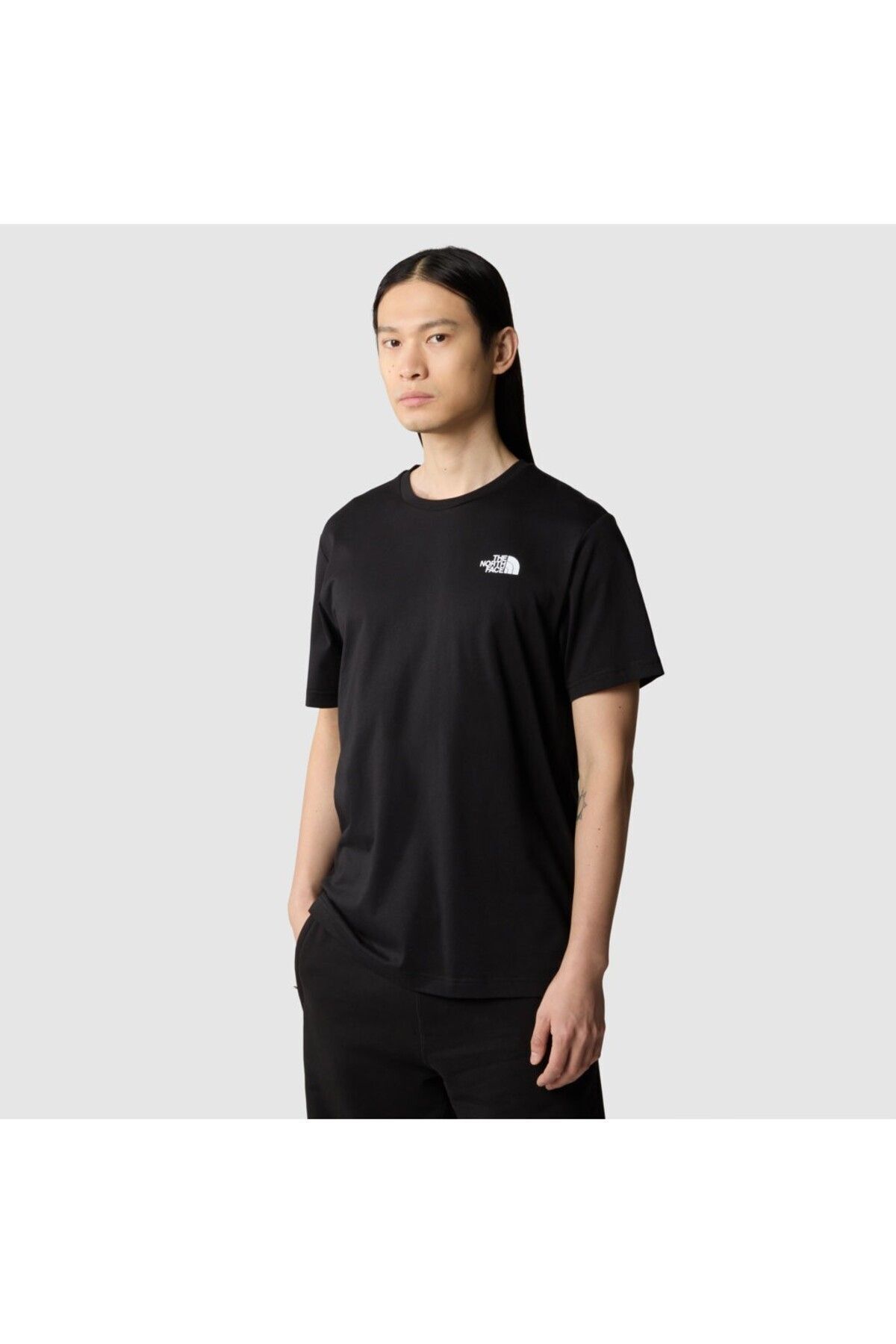 تی شرت مشکی مردانه یقه سیاه Redbox t shirt The North Face
