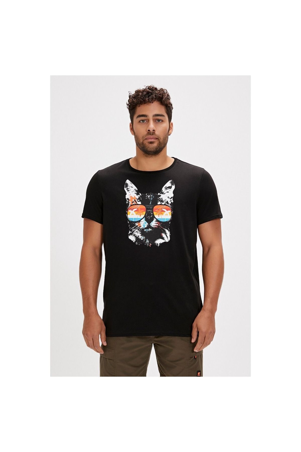 تی شرت مردانه یقه گرد مردانه Manx Bad Bear