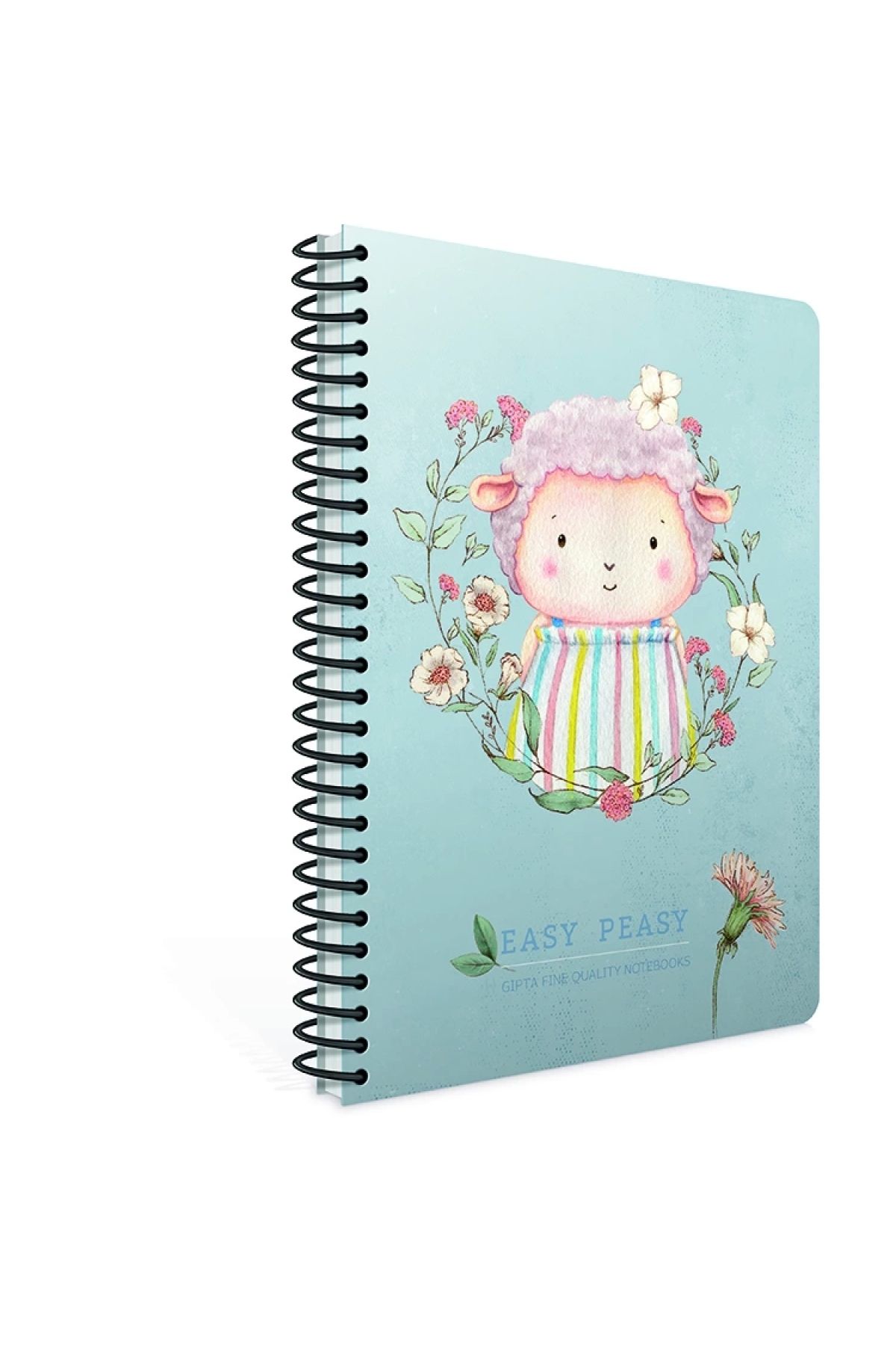 Gıpta-A4 Checkered Cut Easy Notes Notebook with Spiral - 100Yp 5