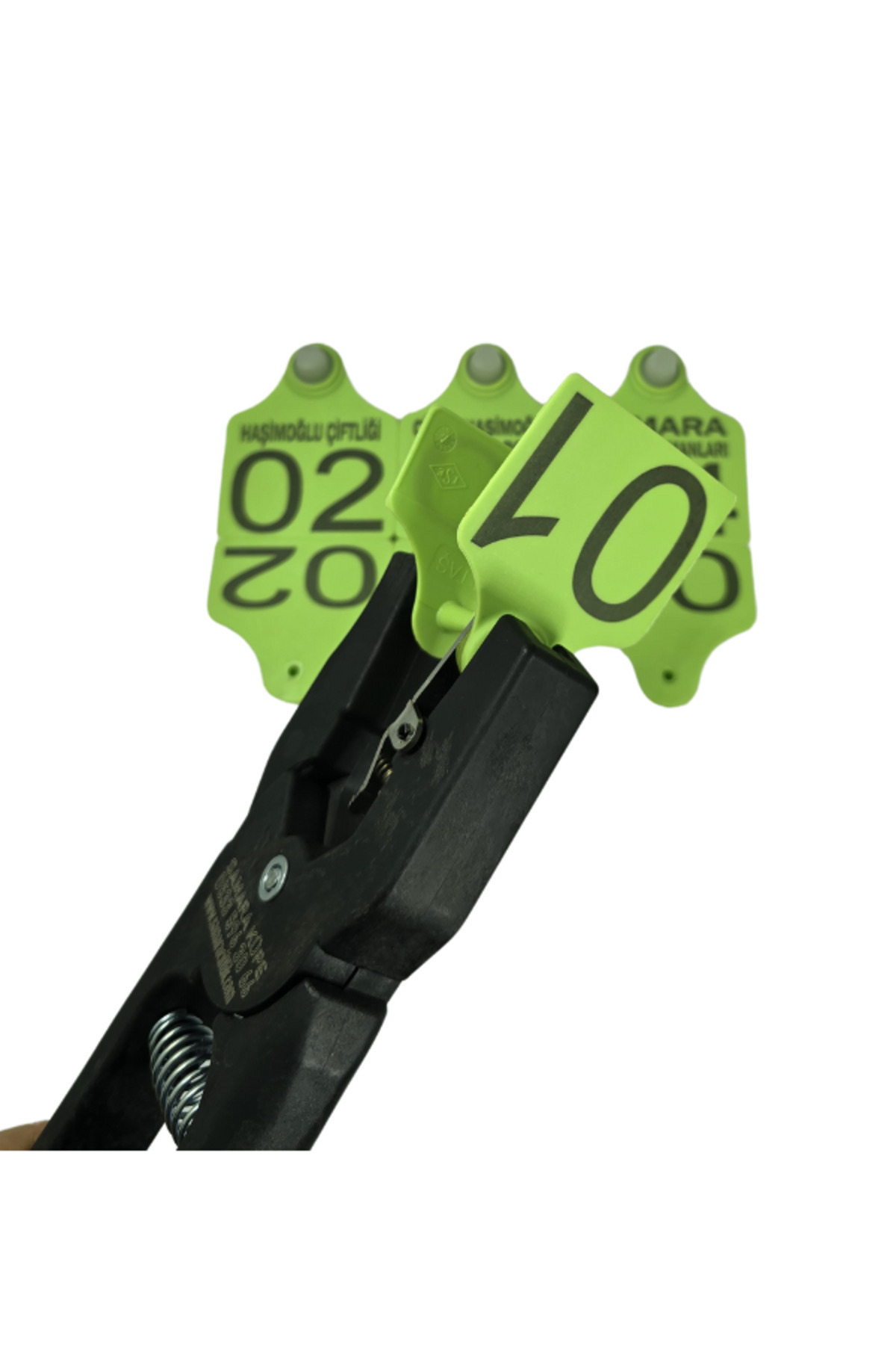 SAMARA ÇİFTLİK EKİPMANLARI 25 Adet Yeşil Renk DÜŞMEYEN Büyükbaş Hayvan Kulak Küpesi